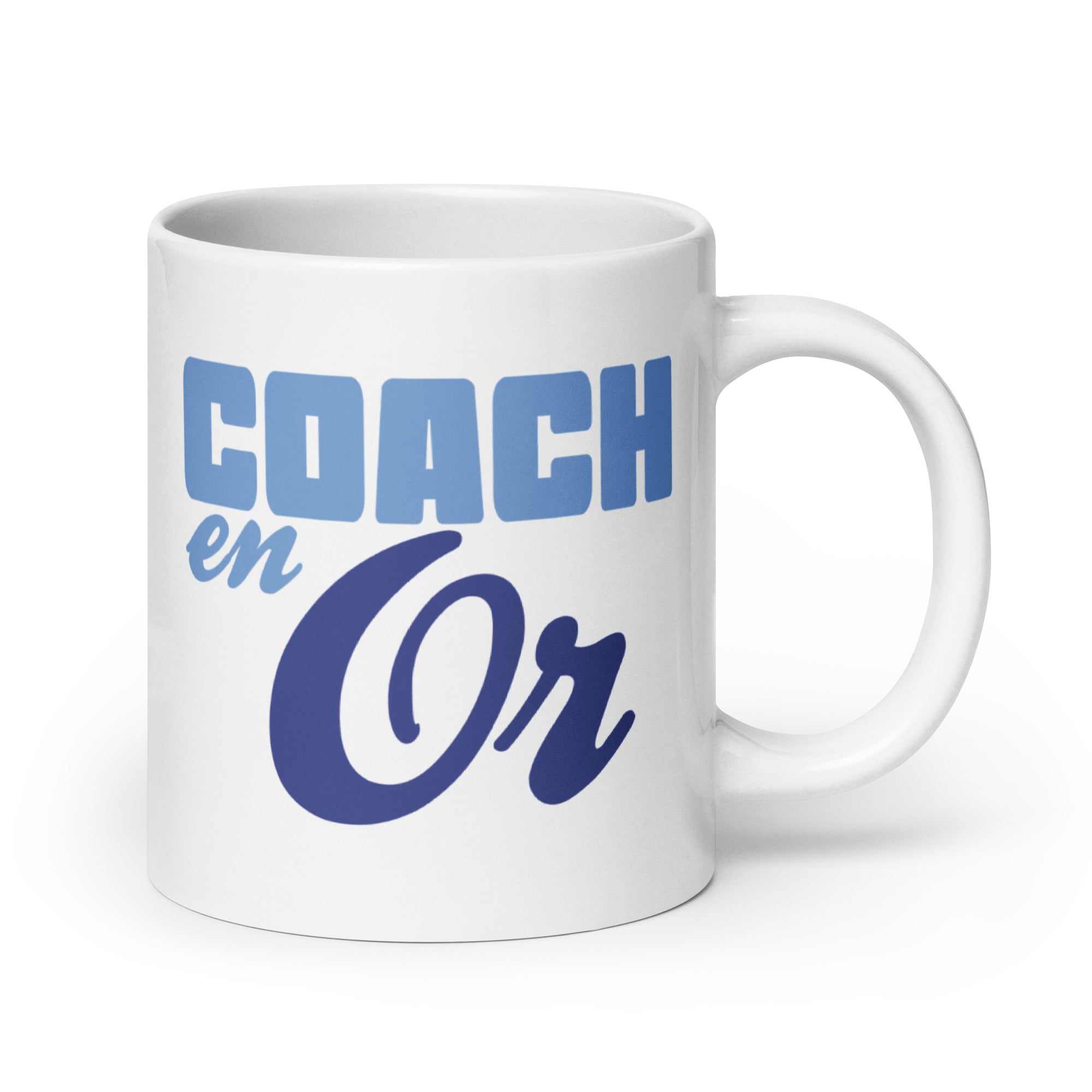 Coach en or - Mug Blanc Brillant