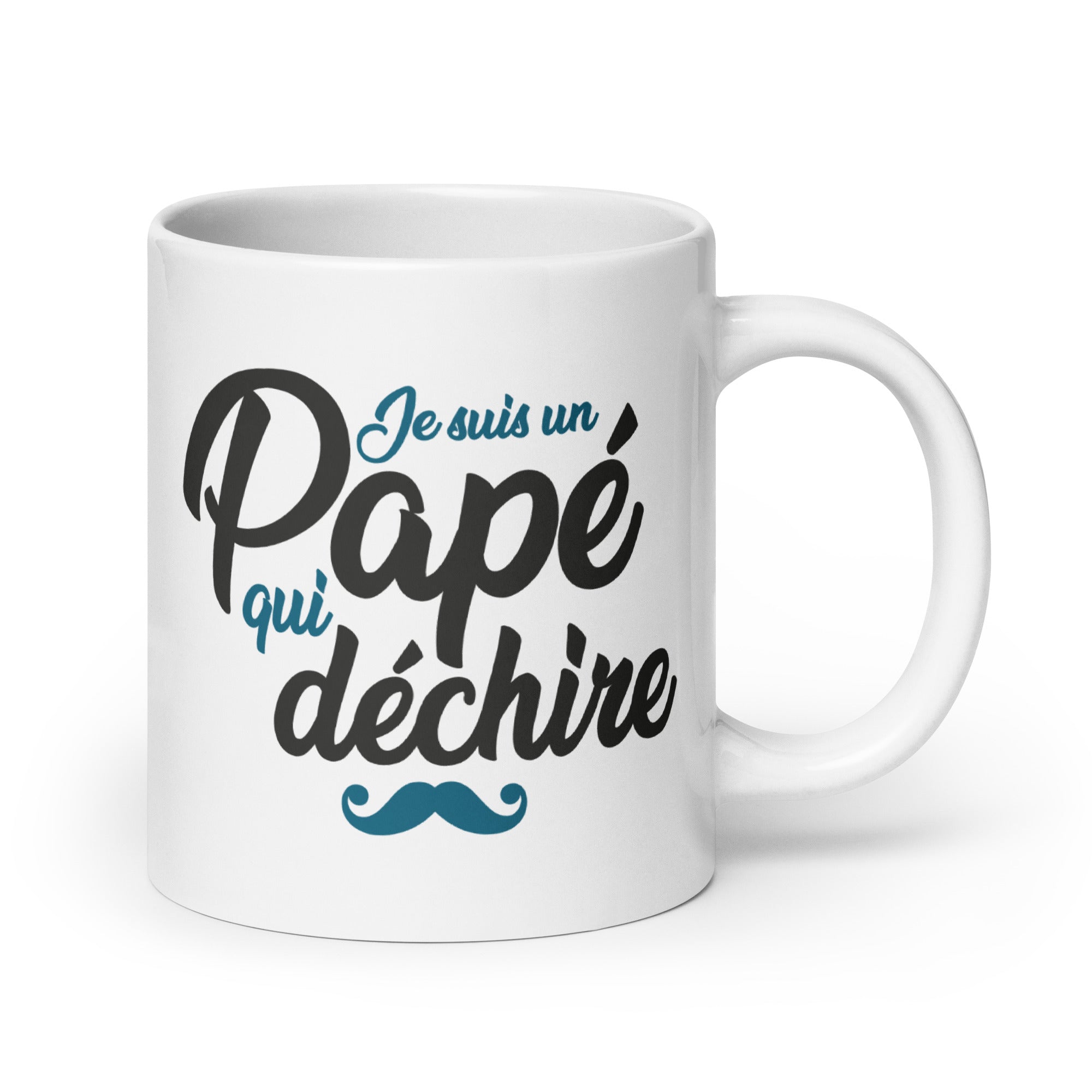 Papé qui déchire - Mug Blanc Brillant
