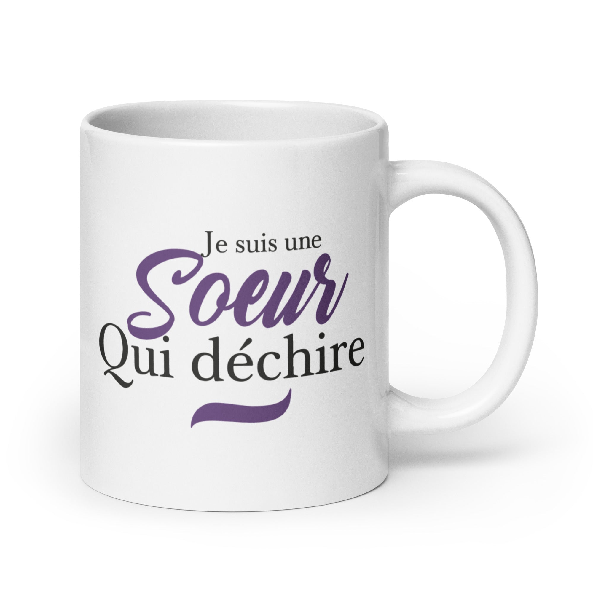 Sœur qui déchire - Mug Blanc Brillant