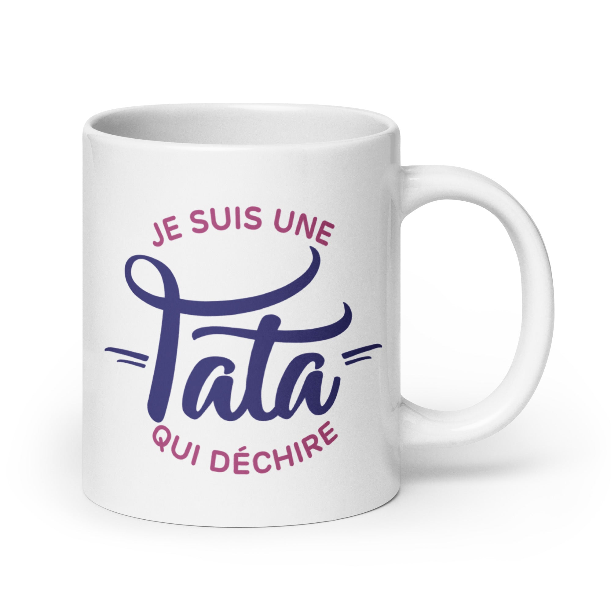 Tata qui déchire - Mug Blanc Brillant