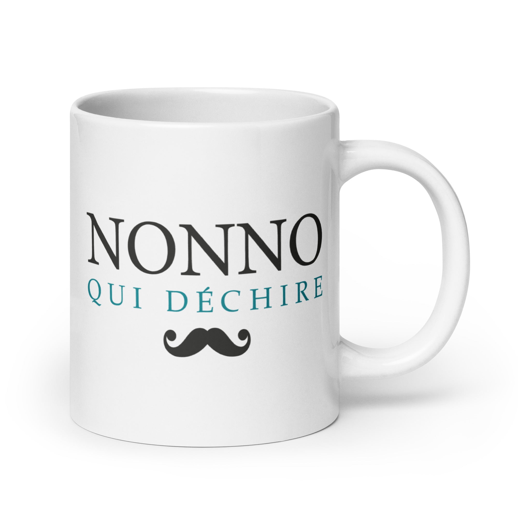 Nonno qui déchire - Mug Blanc Brillant