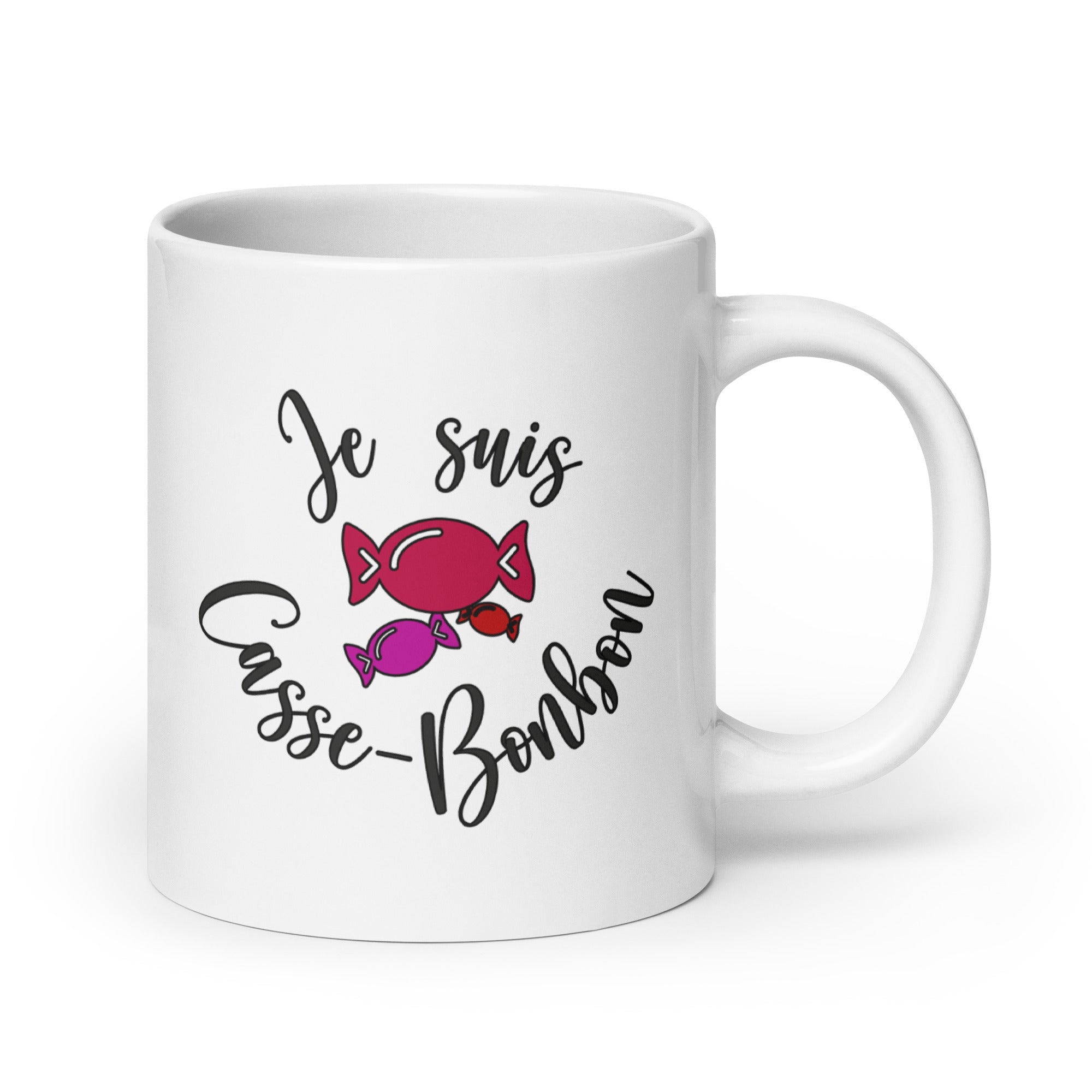 Casse bonbon - Mug Blanc Brillant