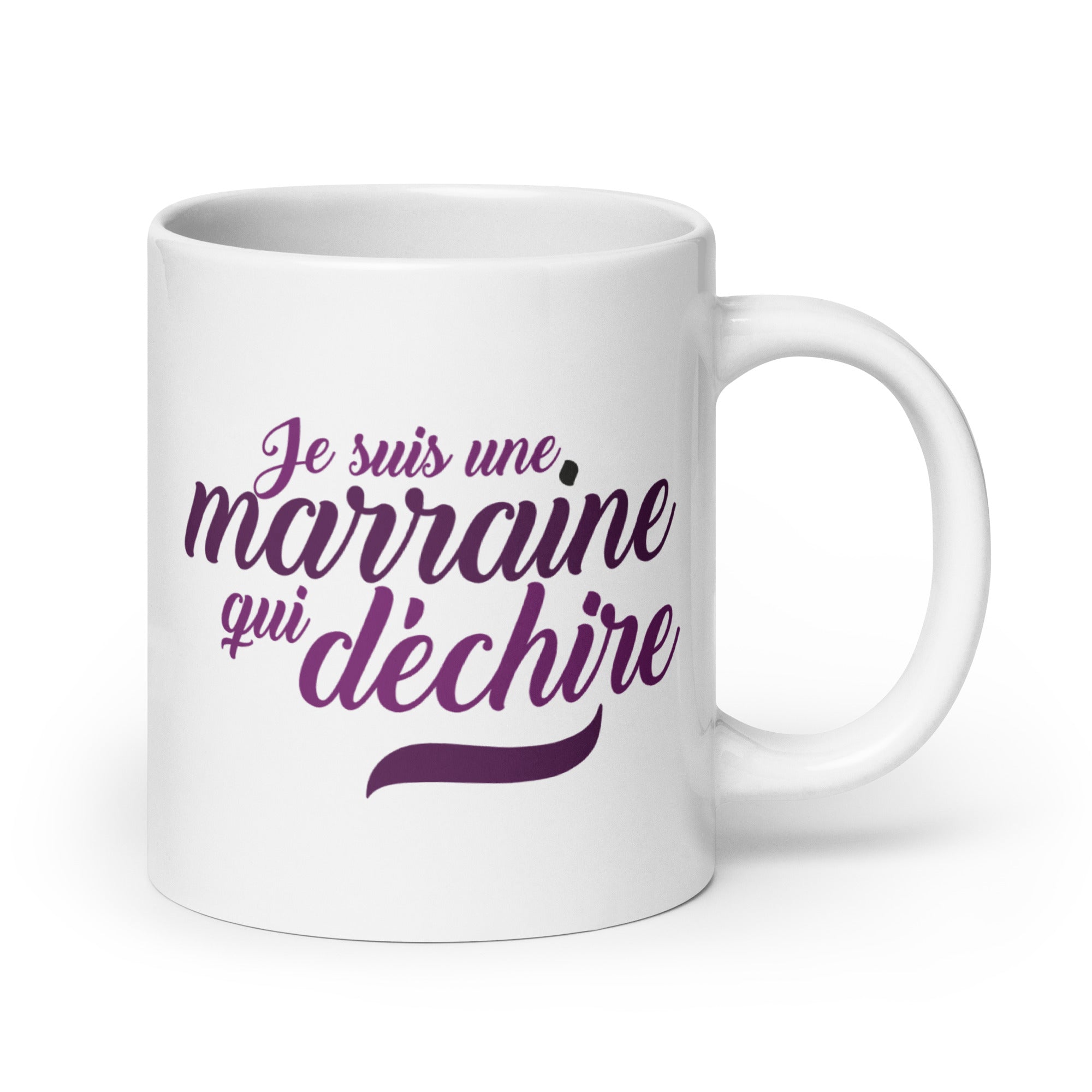 Marraine qui déchire - Mug Blanc Brillant