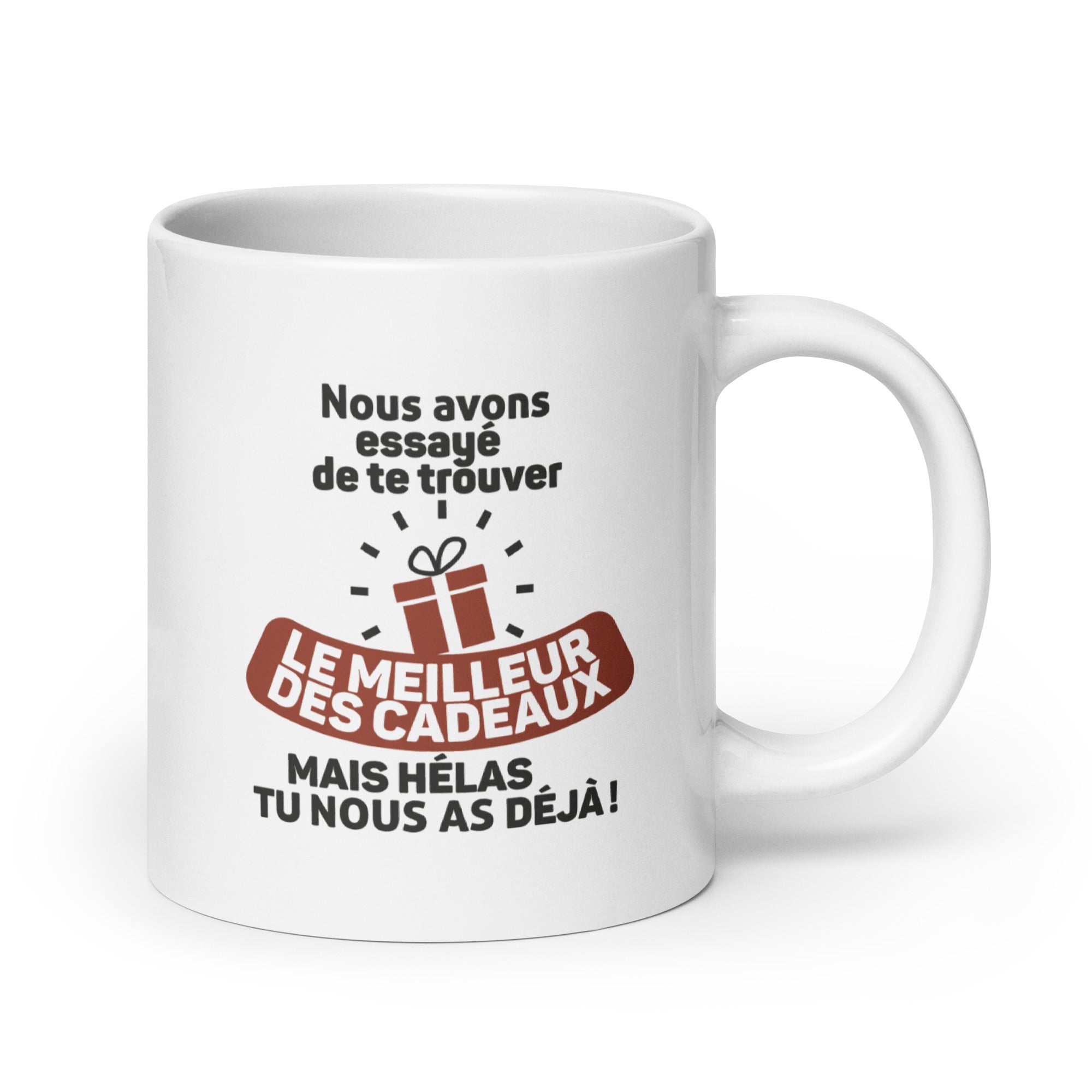 Le meilleur cadeau (Nous) - Mug Blanc Brillant