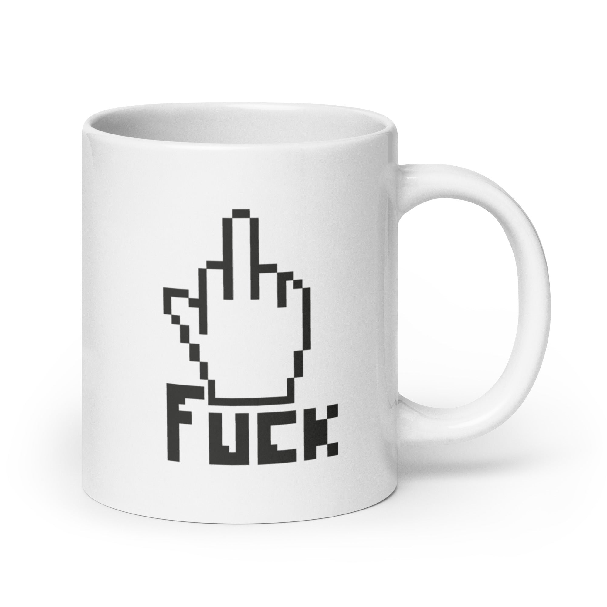 Fuck - Pixel - Mug Blanc Brillant