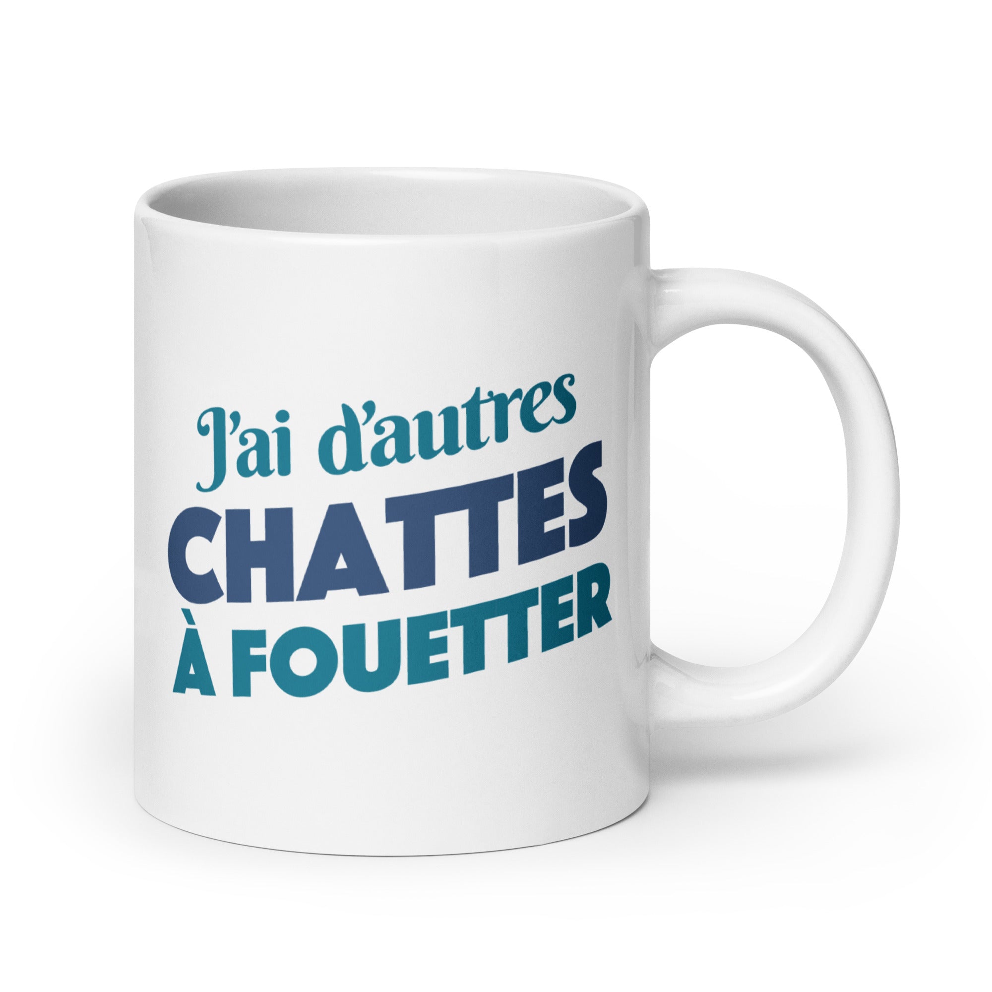 Chattes à fouetter - Mug Blanc Brillant
