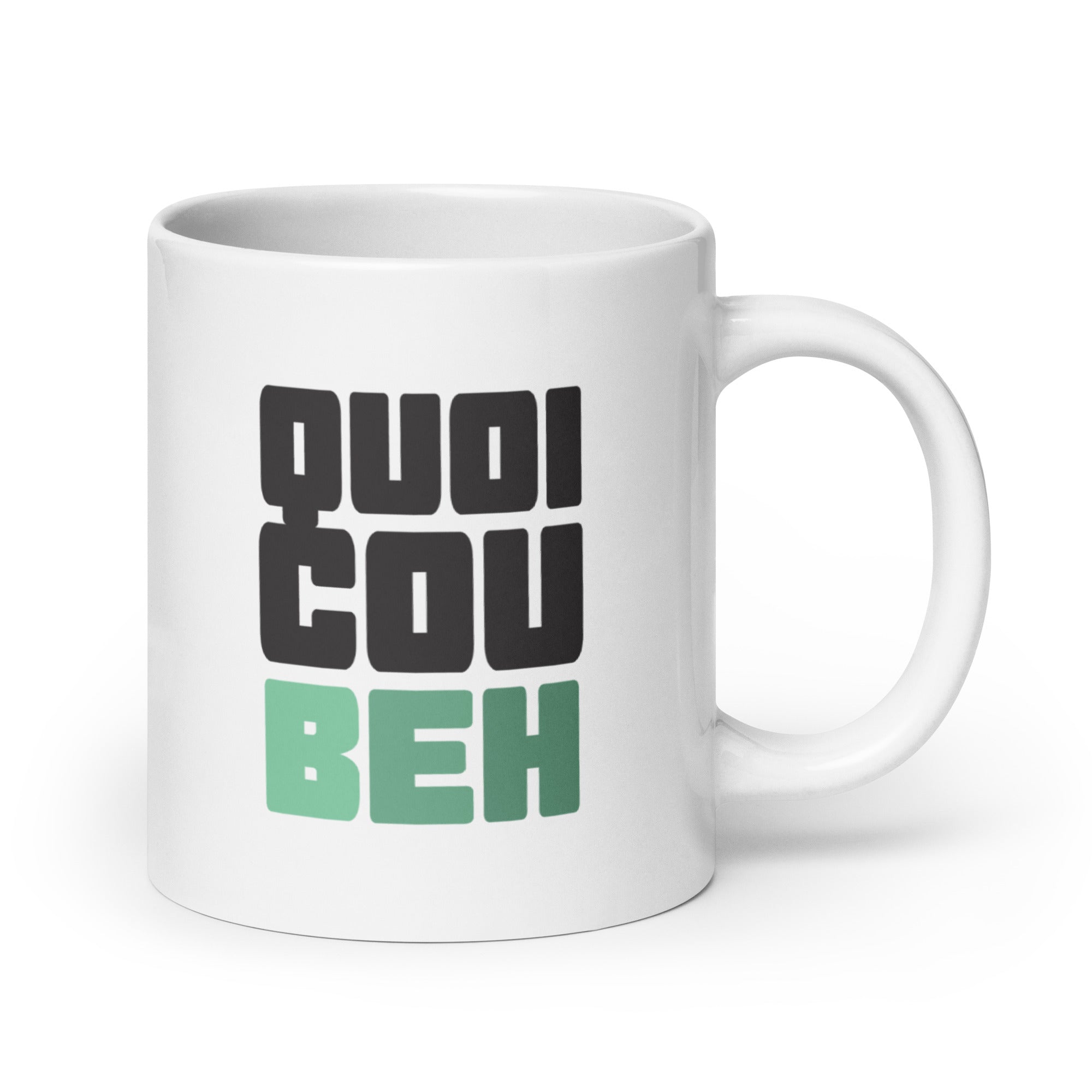 Quoicoubeh - Mug Blanc Brillant