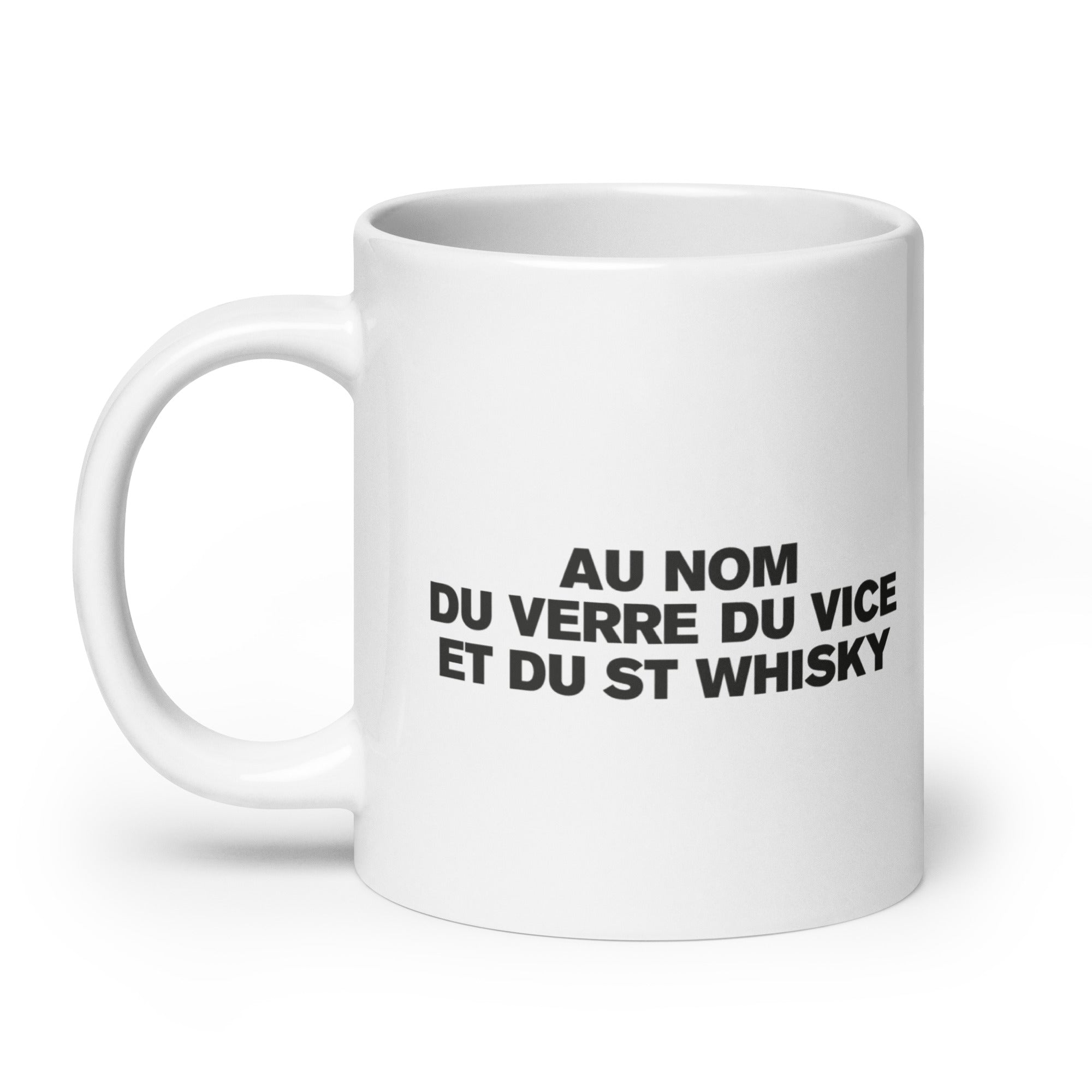 Au nom du verre - Mug Blanc Brillant