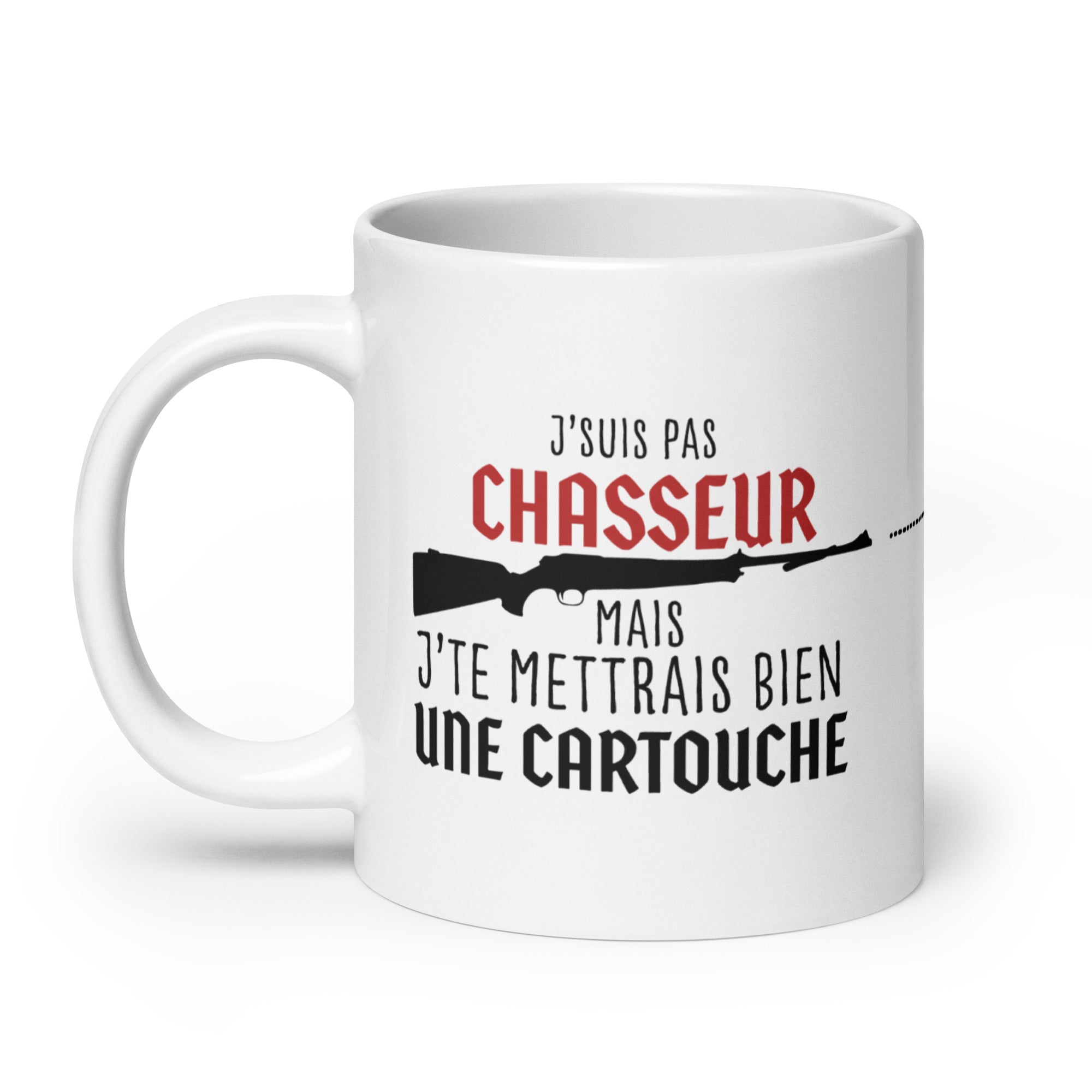 Je suis pas chasseur - Mug Blanc Brillant