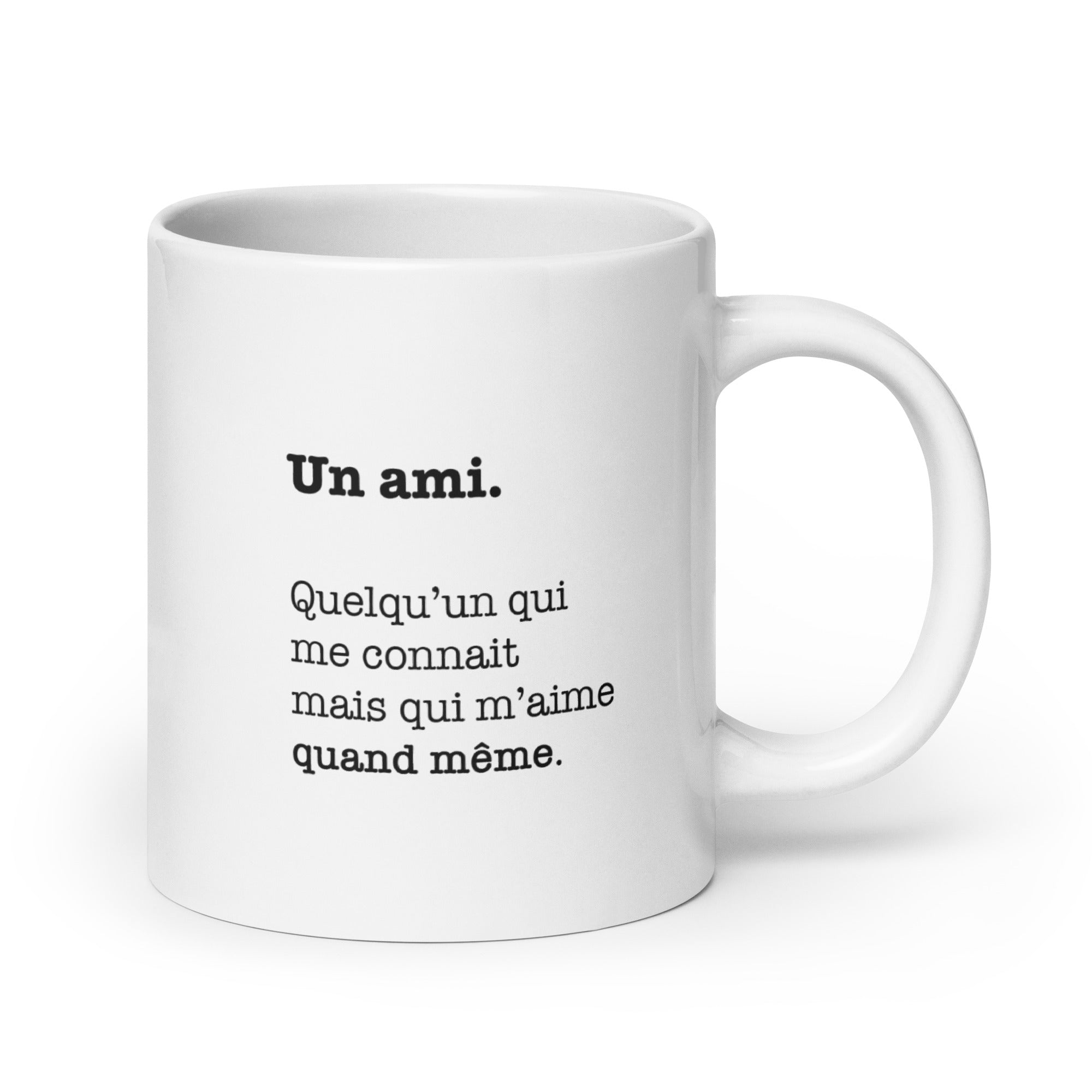 Ami - Définition - Mug Blanc Brillant