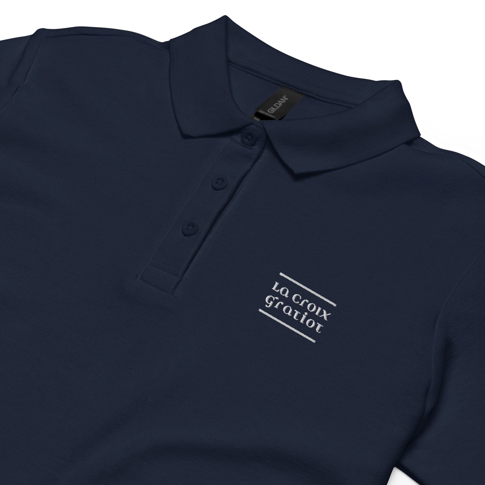 La Croix Gratiot - Polo piqué femme - Brodé
