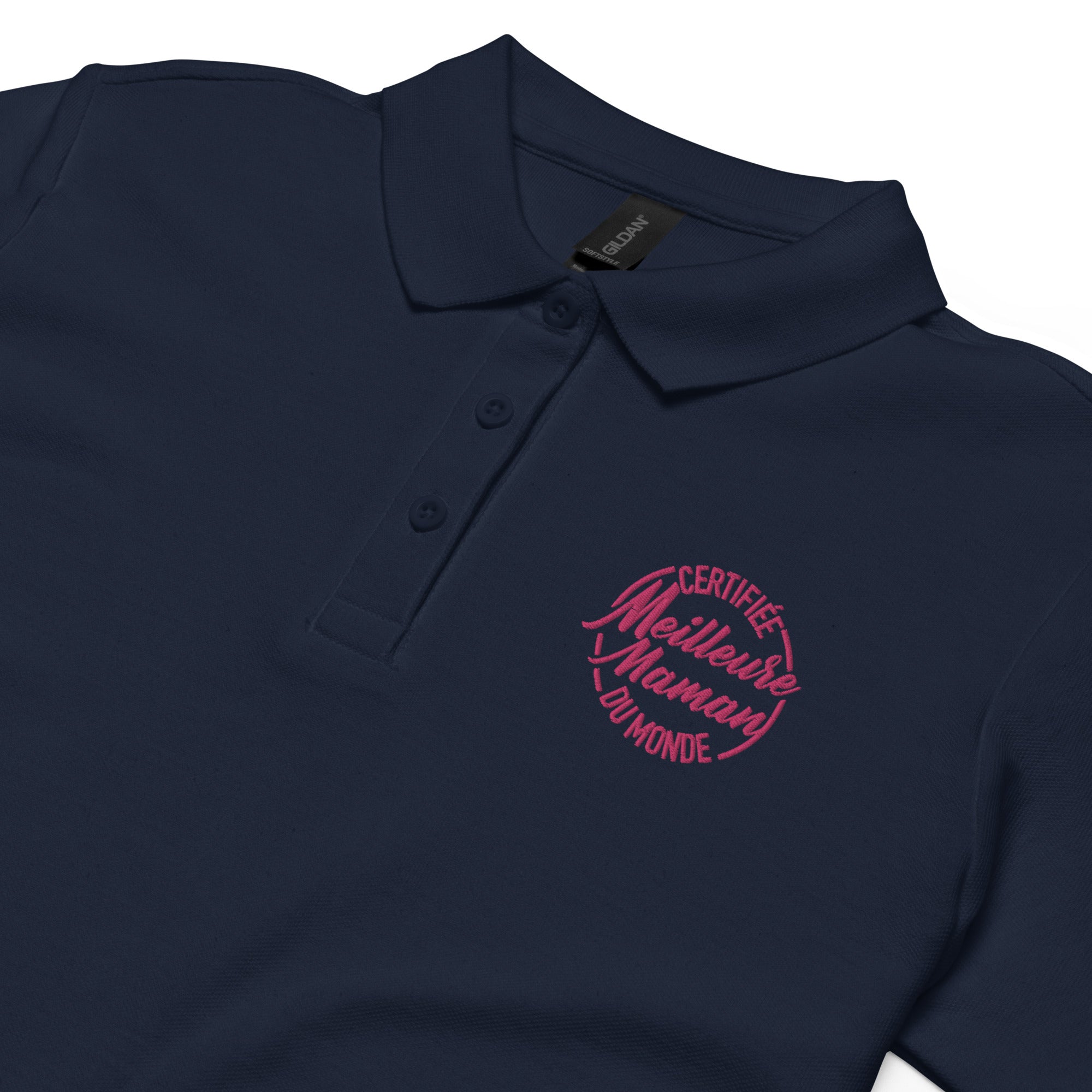 Certifiée meilleure maman - Polo piqué femme - Brodé