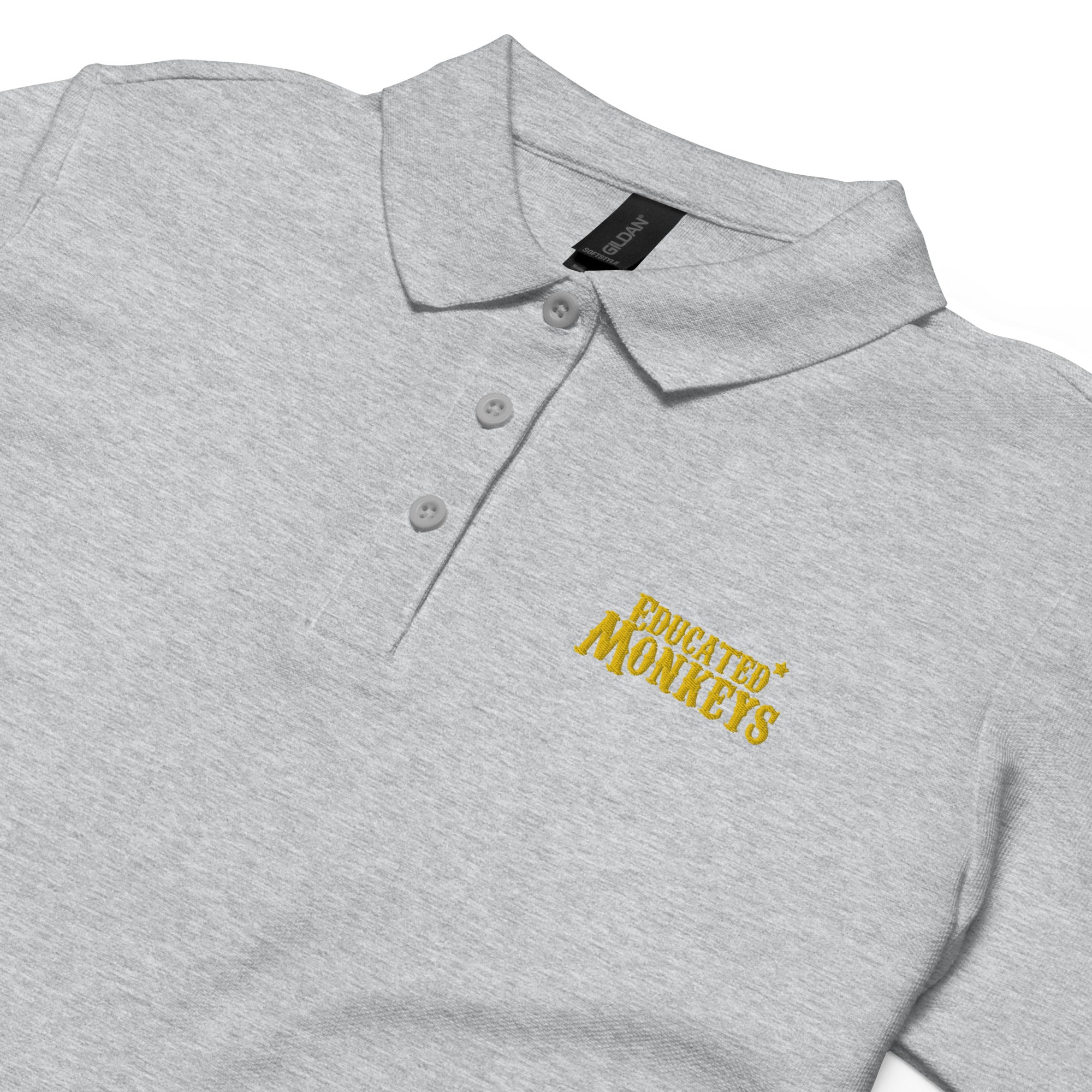 Educated Monkeys - Polo piqué femme - Brodé