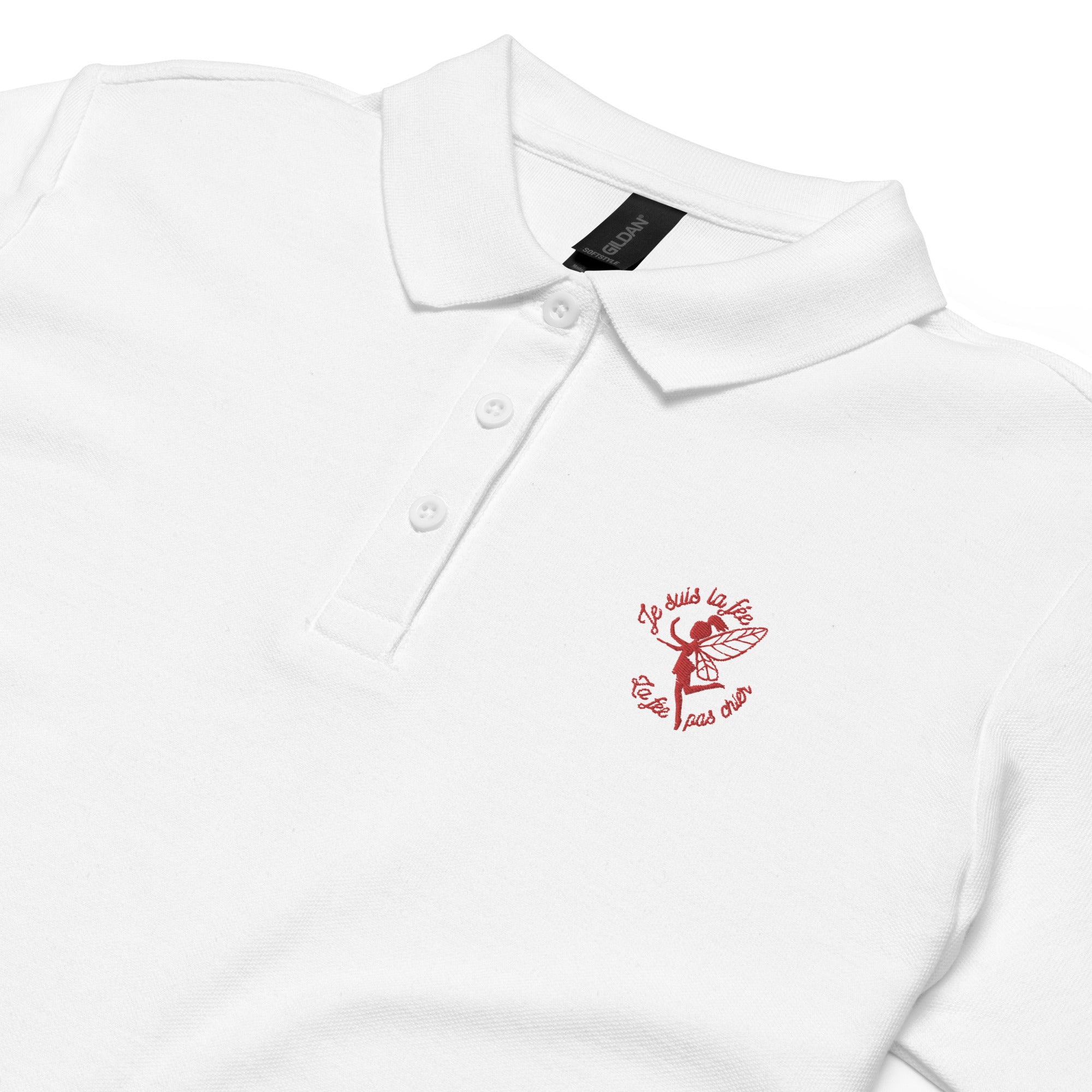Je suis la fée - Polo piqué femme - Brodé