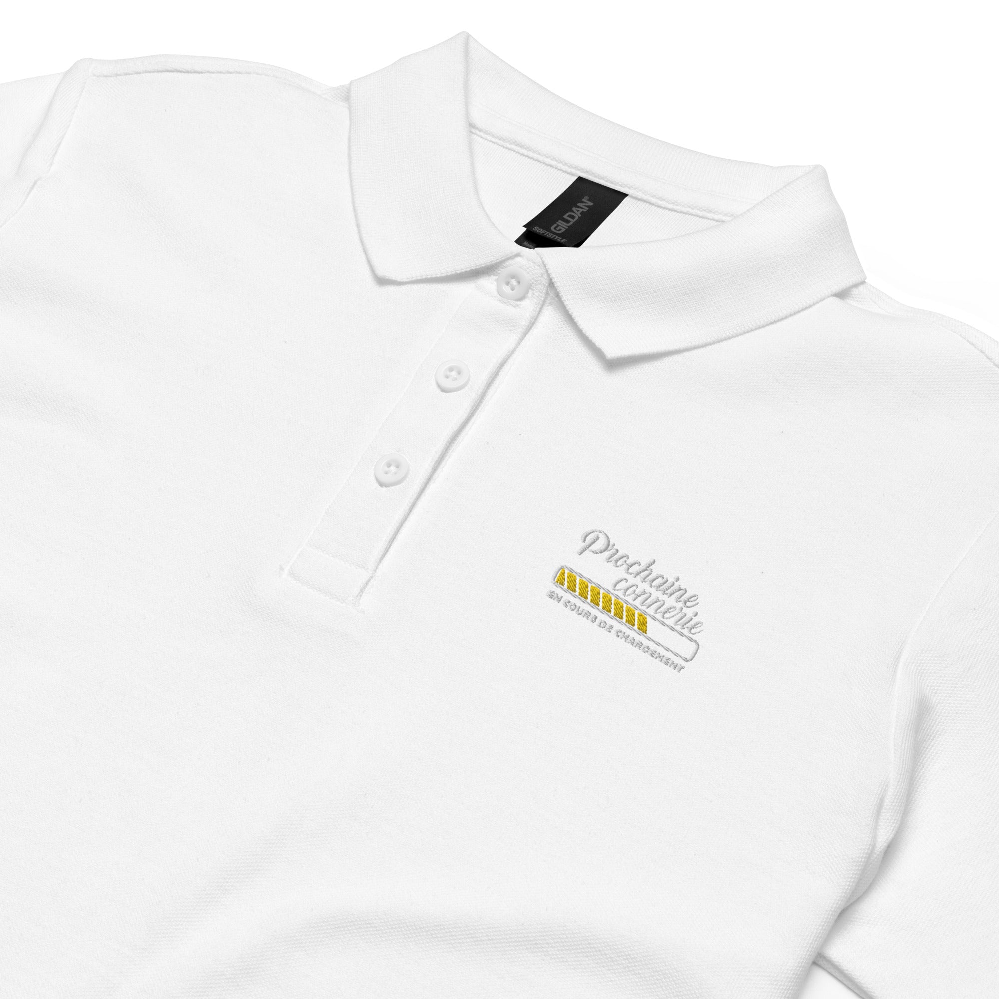 Prochaine connerie - Polo piqué femme - Brodé