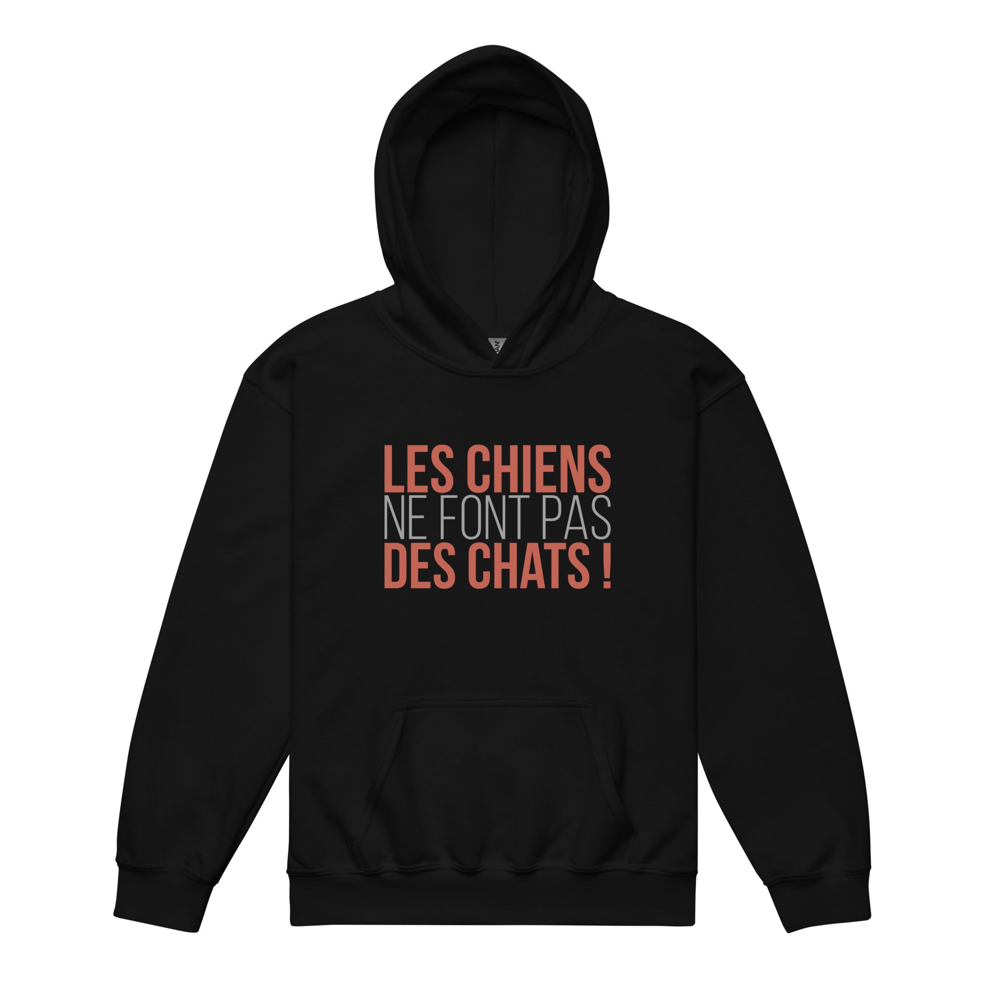 Les chiens ne font pas des chats - Sweat à capuche épais pour les jeunes