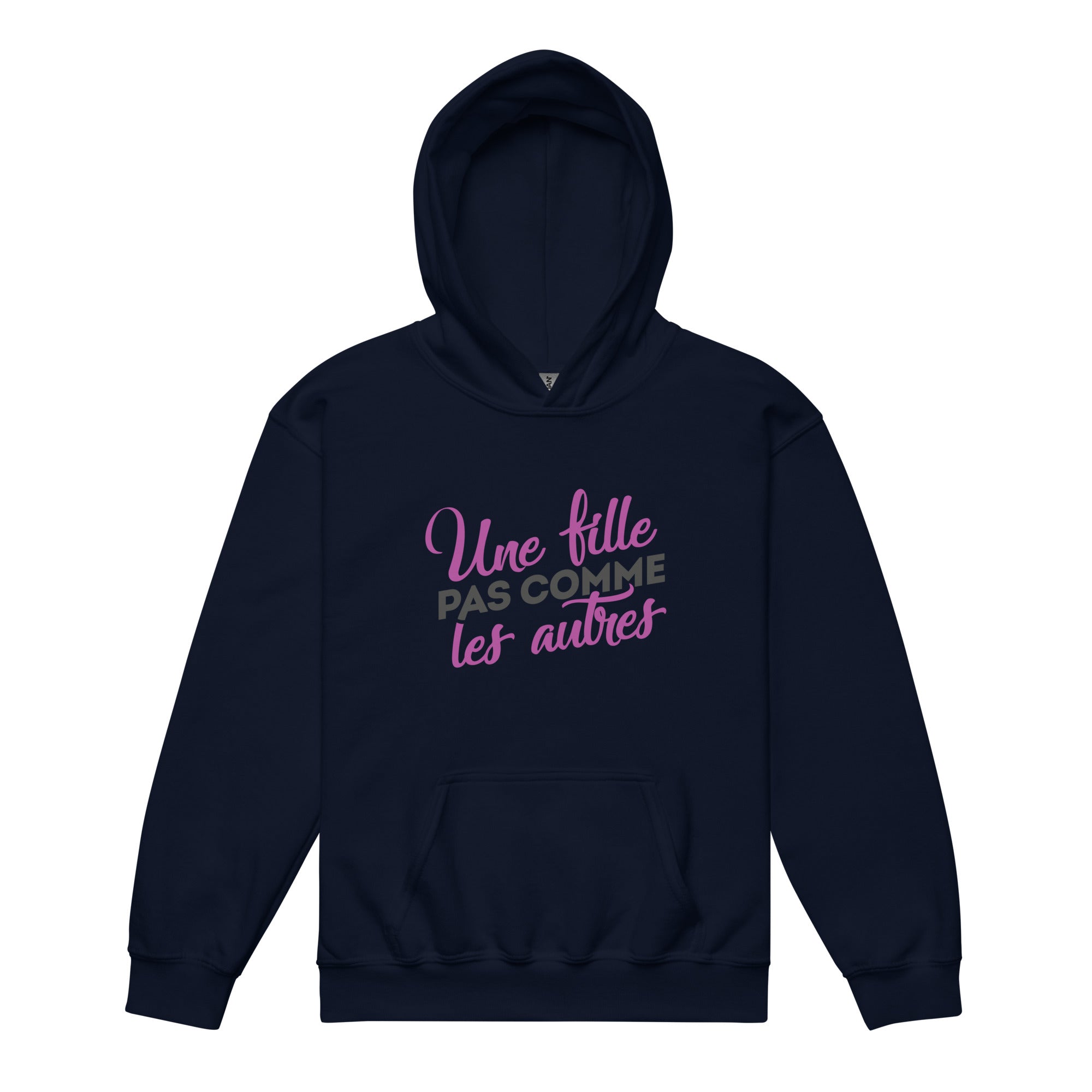 Une fille pas comme les autres - Sweat à capuche épais pour les jeunes
