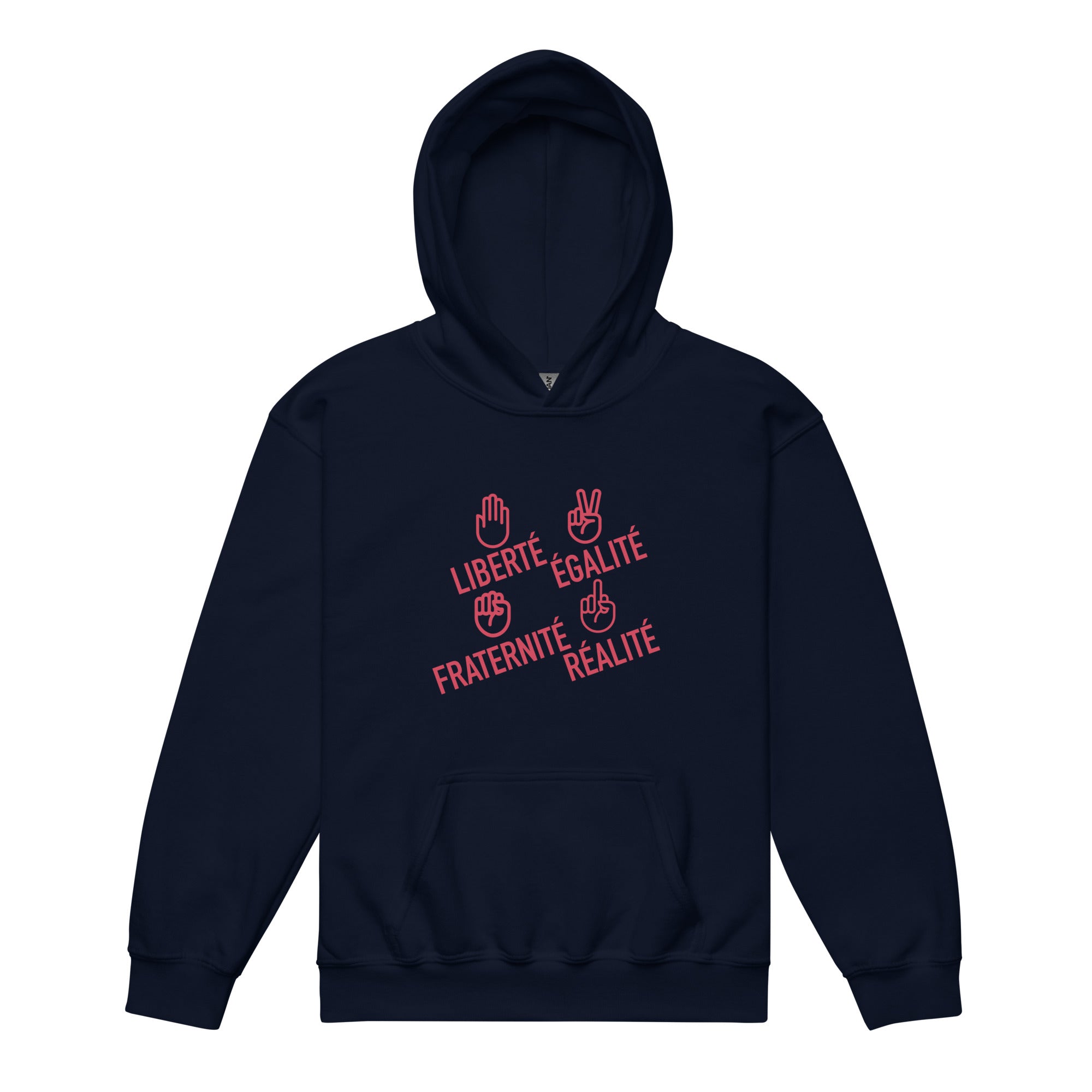 Liberté égalité fraternité réalité - Sweat à capuche épais pour les jeunes
