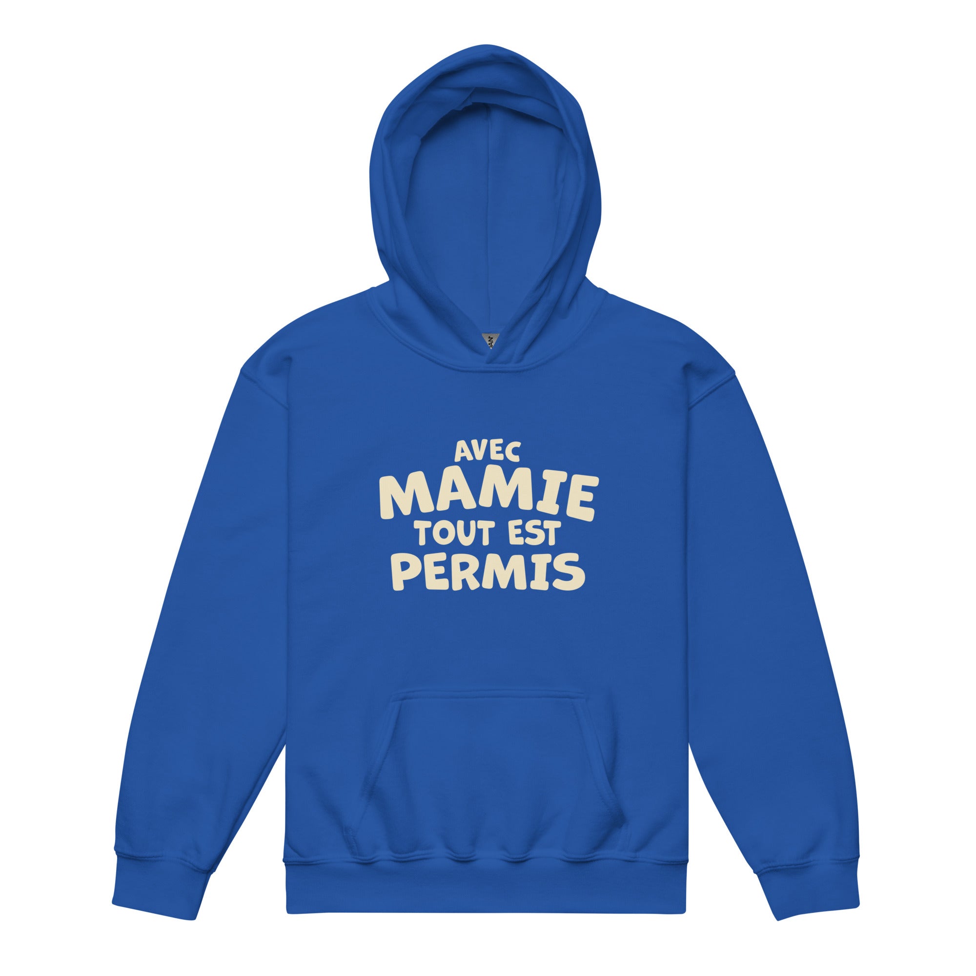 Avec Mamie - Sweat à capuche épais pour les jeunes