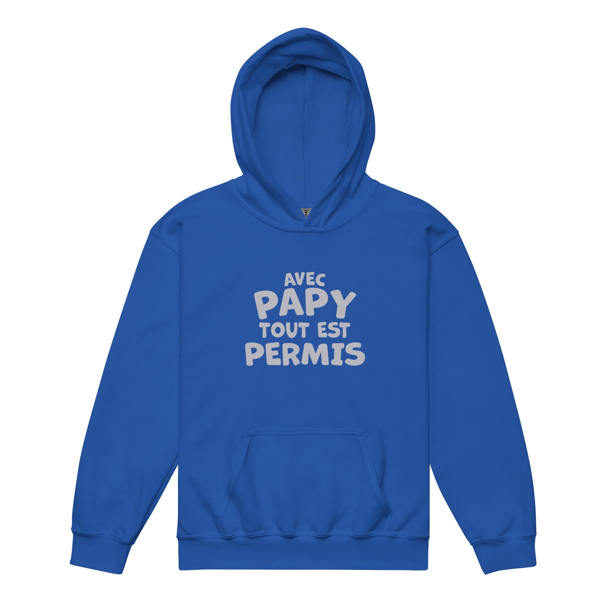 Avec papy tout est permis - Sweat à capuche épais pour les jeunes