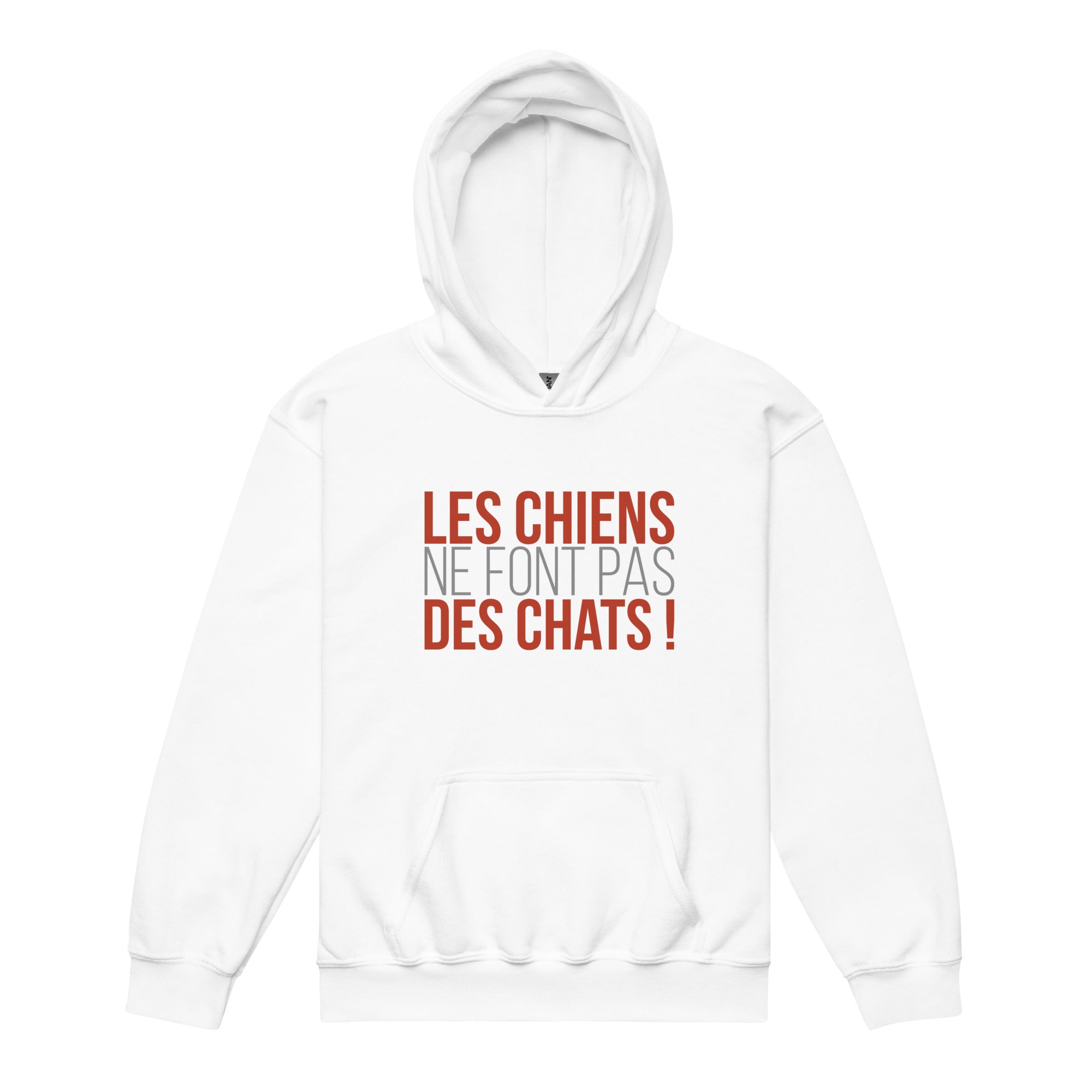 Les chiens ne font pas des chats - Sweat à capuche épais pour les jeunes