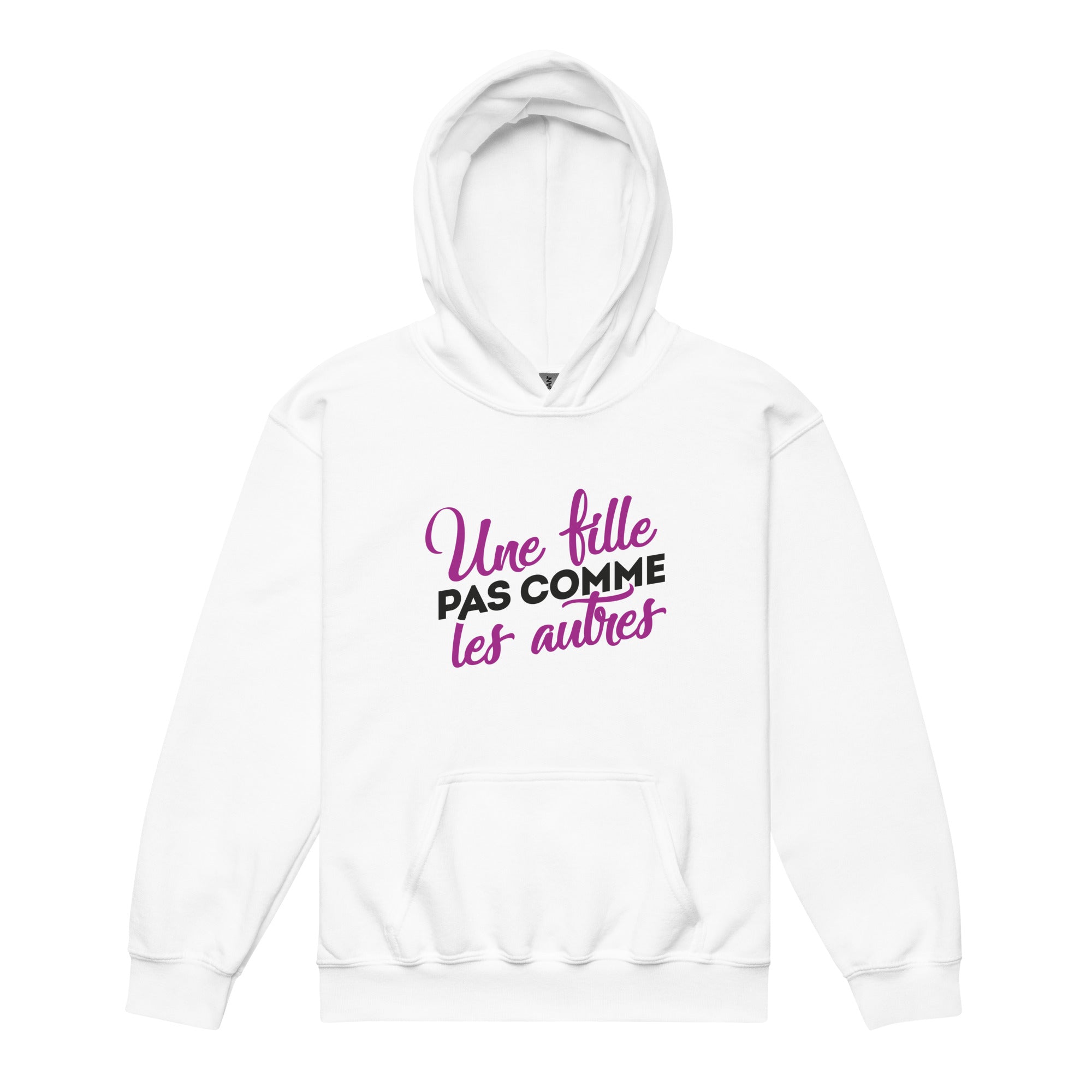 Une fille pas comme les autres - Sweat à capuche épais pour les jeunes