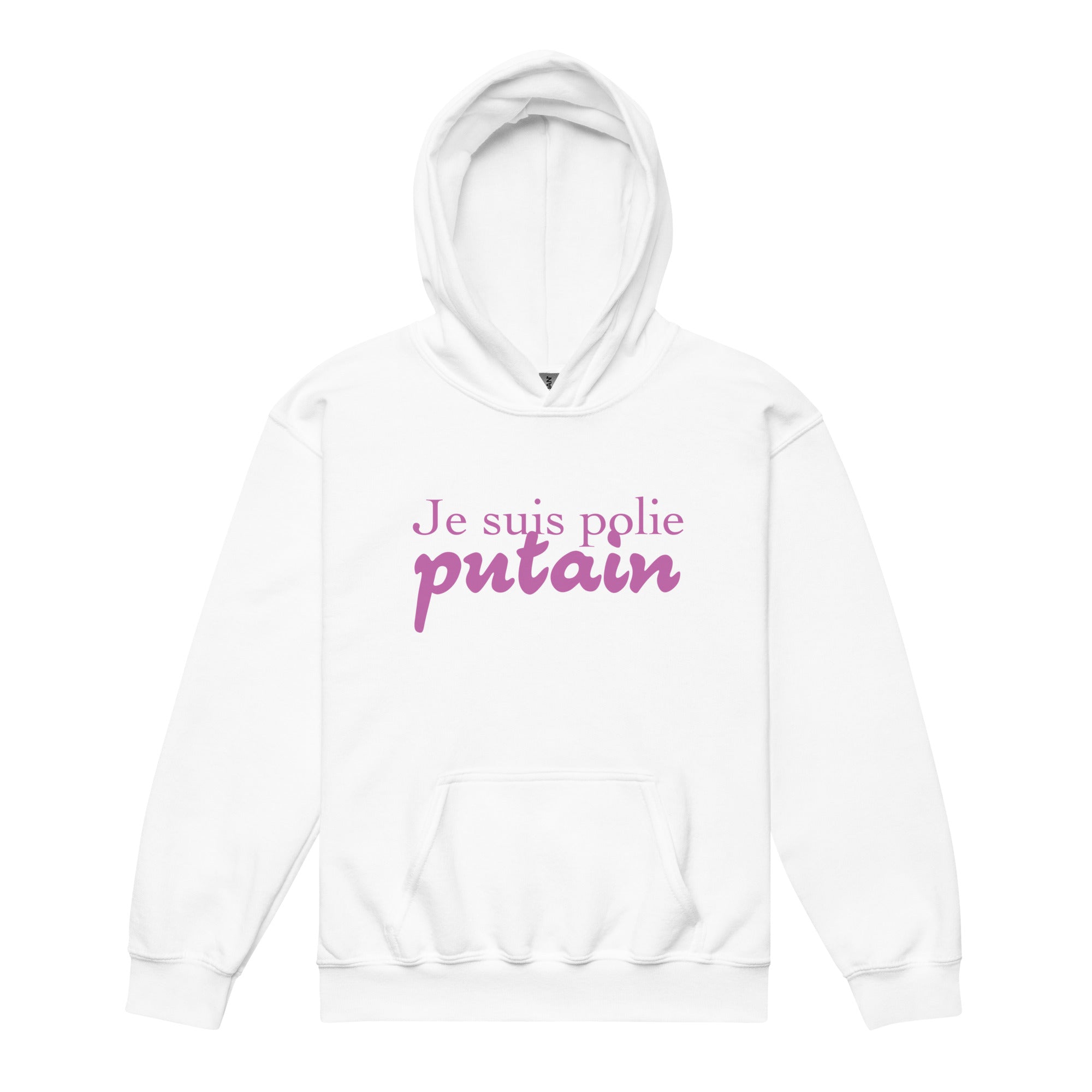 Je suis polie - Sweat à capuche épais pour les jeunes