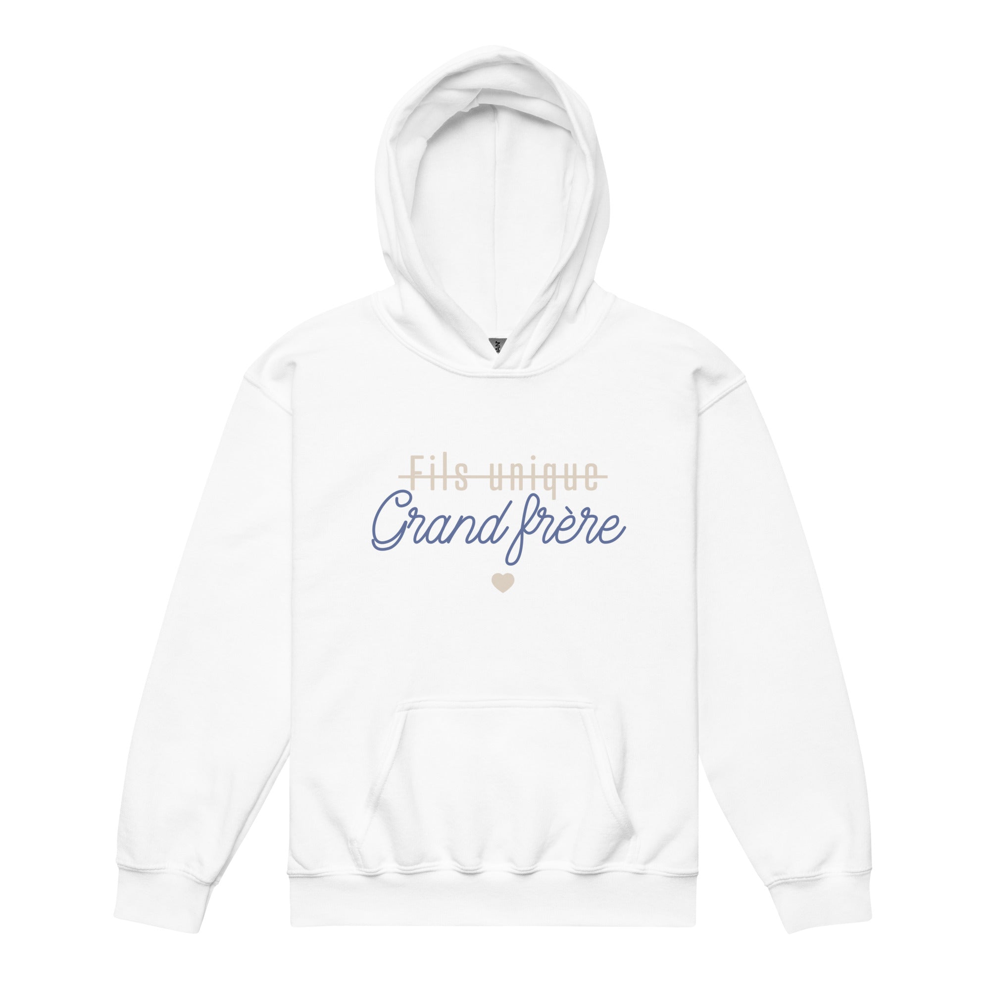 Grand frère - Sweat à capuche épais pour les jeunes