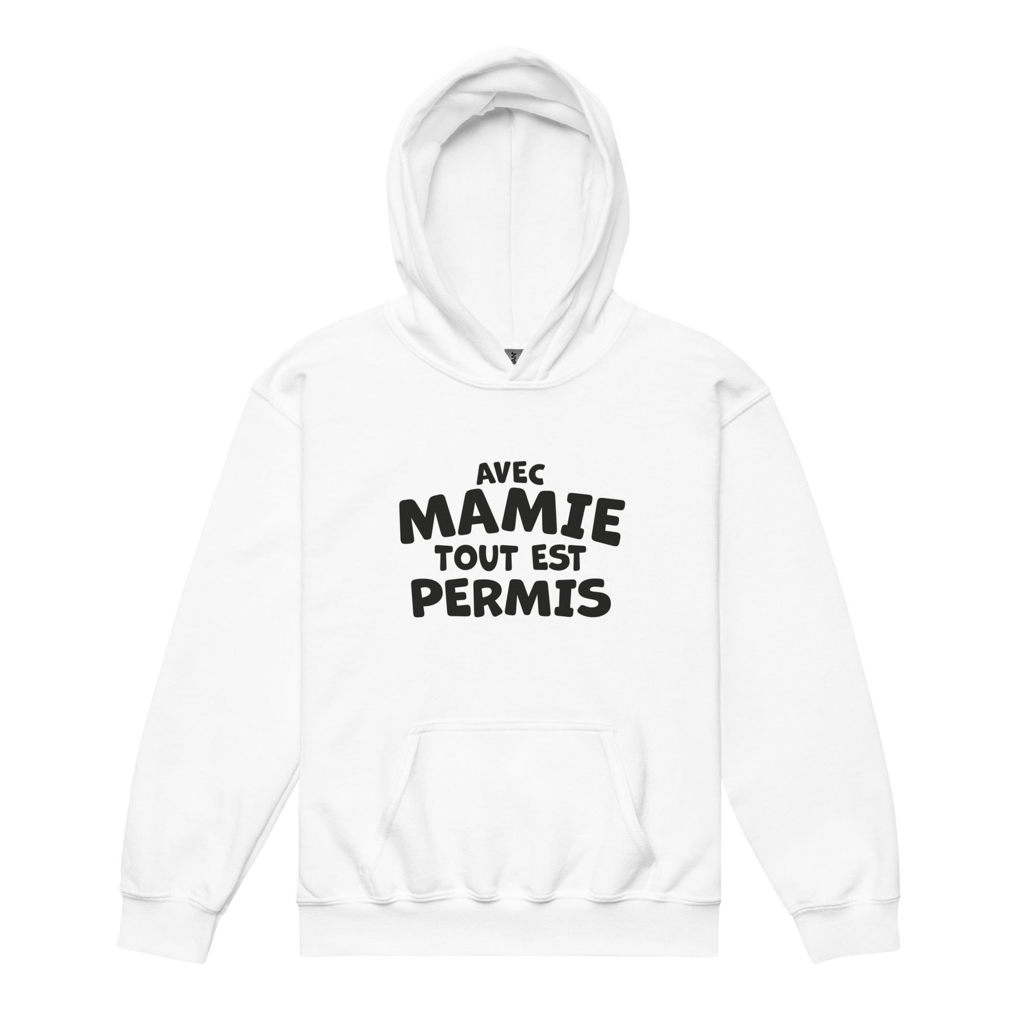 Avec Mamie - Sweat à capuche épais pour les jeunes