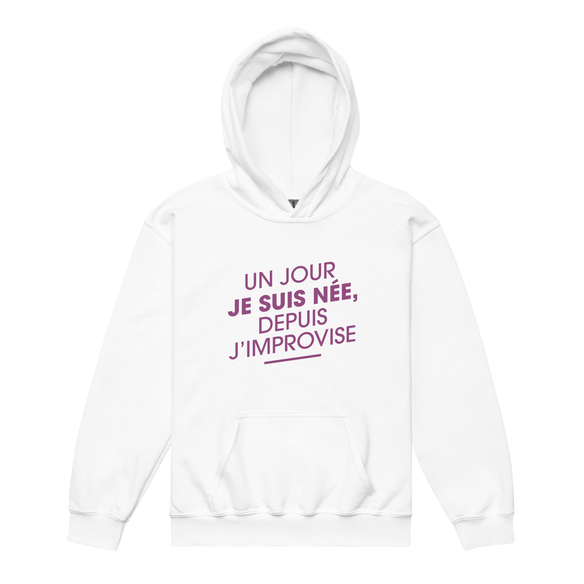 Un jour je suis née - Sweat à capuche épais pour les jeunes