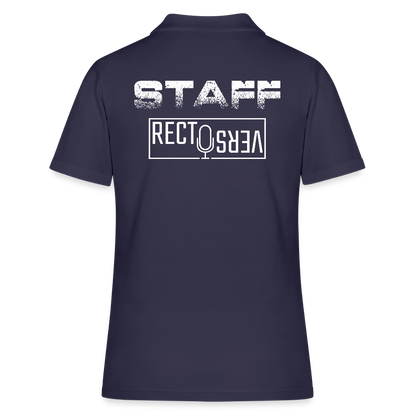 Recto Verso - Polo Femme - Coeur et Dos - bleu marine