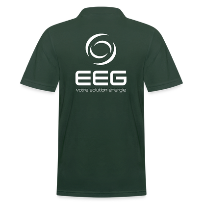 EEG - Polo Homme - Coeur et Dos - vert sapin