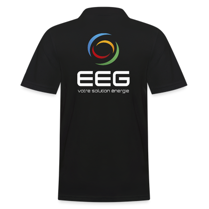 EEG - Polo Homme - Coeur et Dos - noir