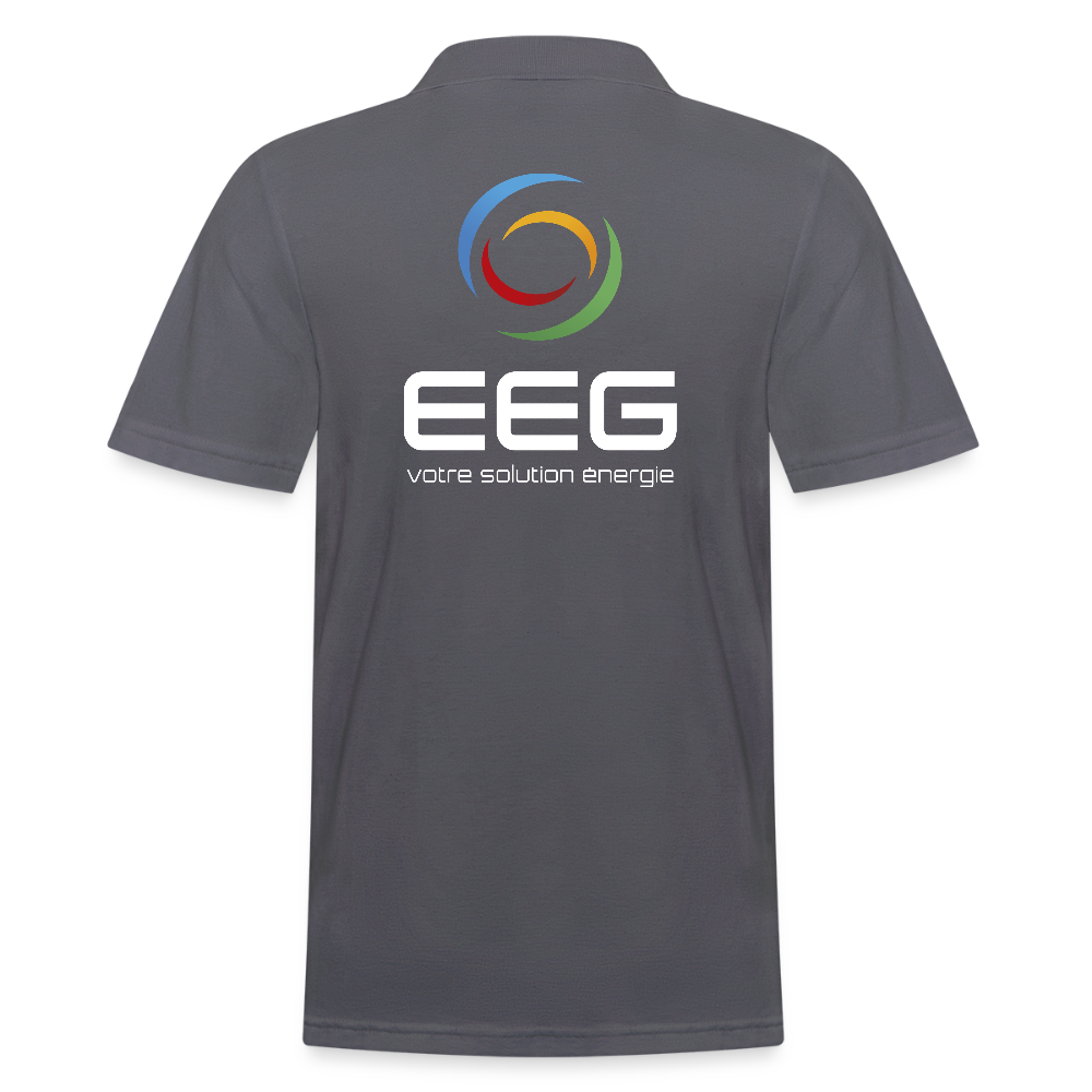 EEG - Polo Homme - Coeur et Dos - charbon