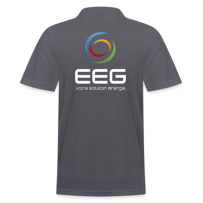 EEG - Polo Homme - Coeur et Dos - charbon