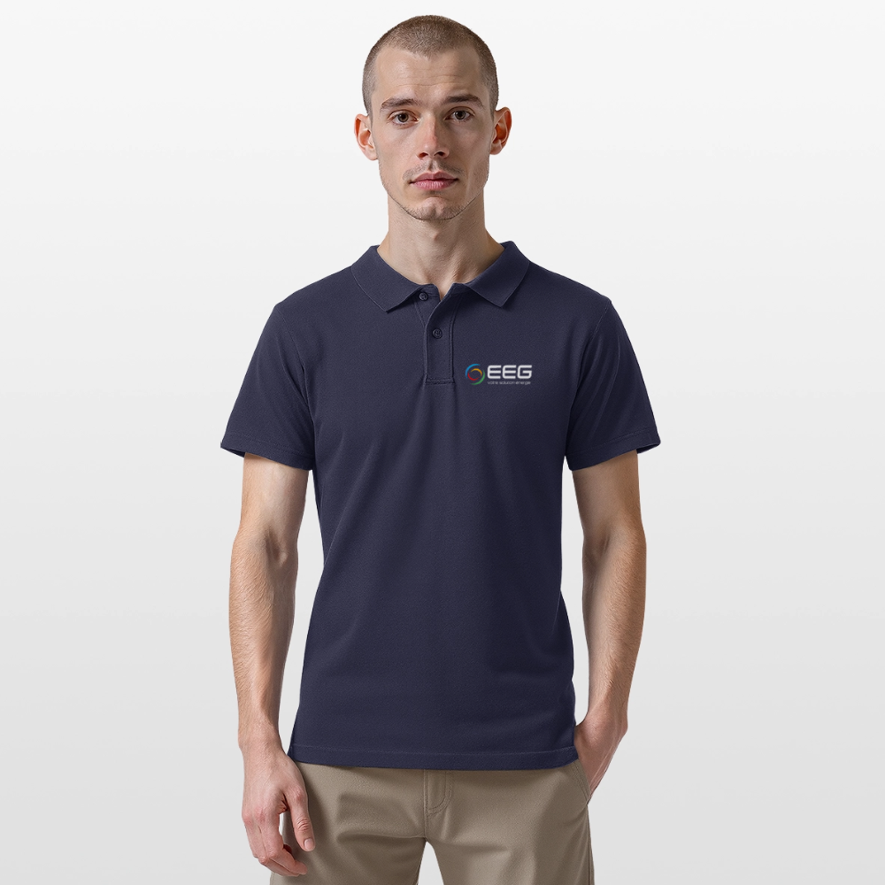 EEG - Polo Homme - Coeur et Dos - bleu marine