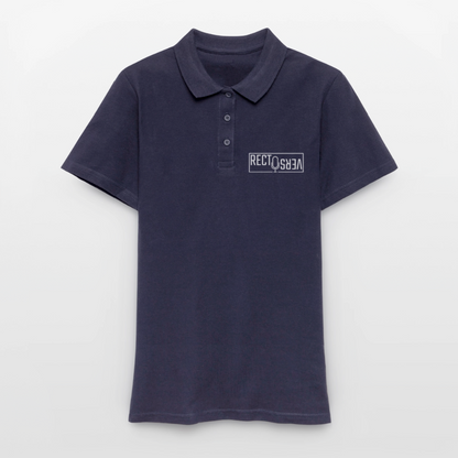 Recto Verso - Polo Femme - Coeur et Dos - bleu marine