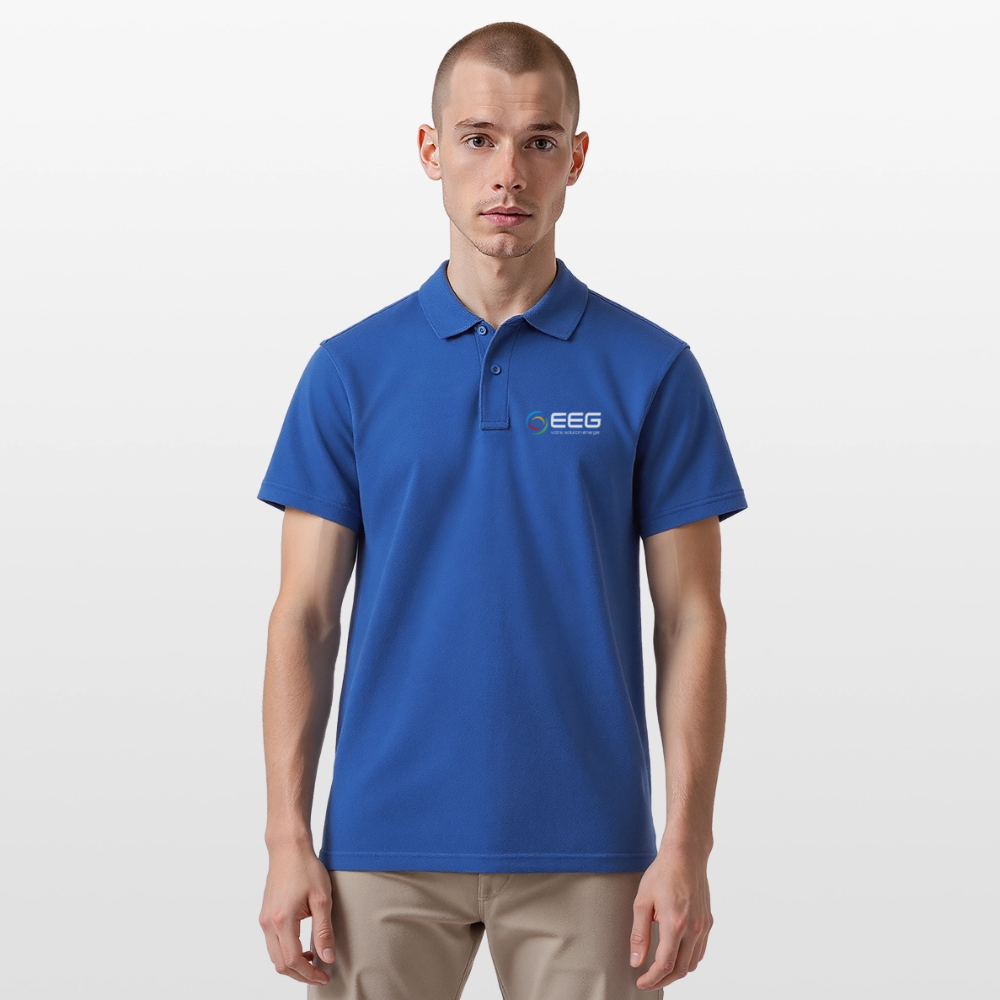 EEG - Polo Homme - Coeur et Dos - bleu royal