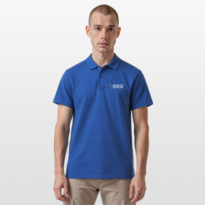 EEG - Polo Homme - Coeur et Dos - bleu royal