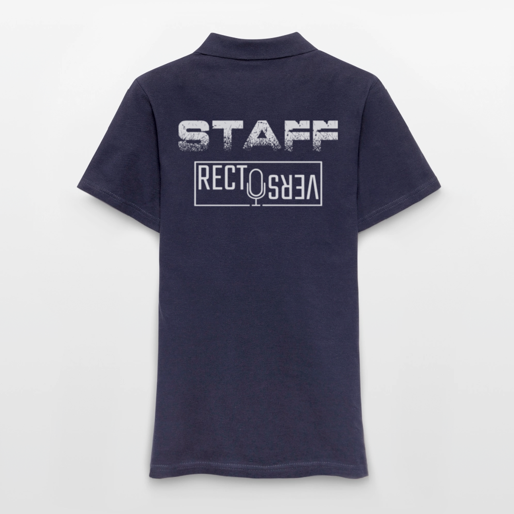 Recto Verso - Polo Femme - Coeur et Dos - bleu marine