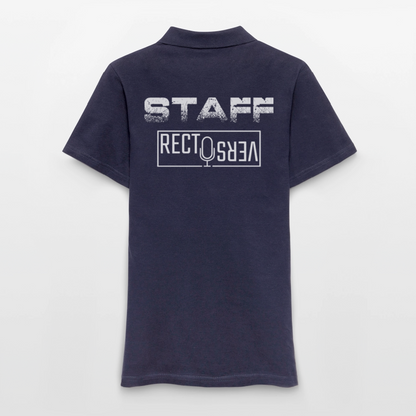 Recto Verso - Polo Femme - Coeur et Dos - bleu marine