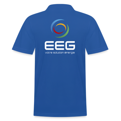 EEG - Polo Homme - Coeur et Dos - bleu royal