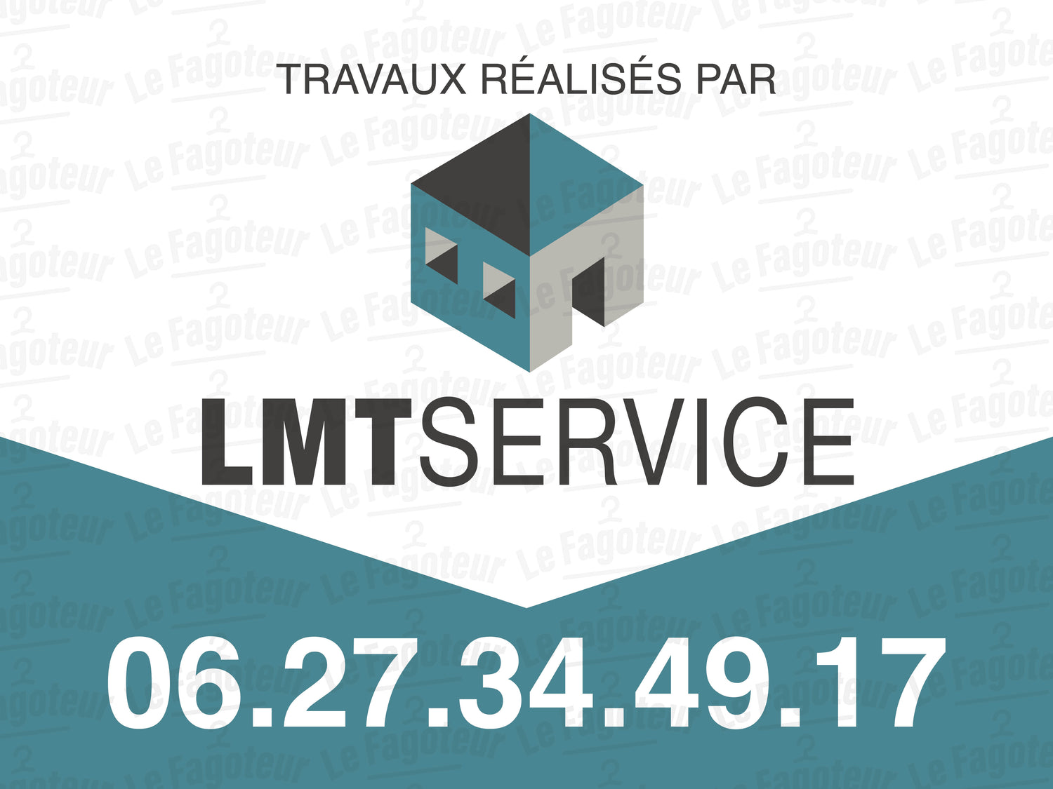 LMT Services - Lot de 10 panneaux chantier - Maquette offerte