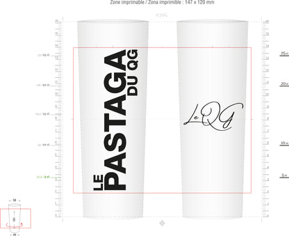 Le QG - Saint Pargoire - Pastaga - Gobelets réutilisable Tube 25 cl