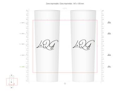 Le QG - Saint Pargoire - Gobelets réutilisable Tube 25 cl