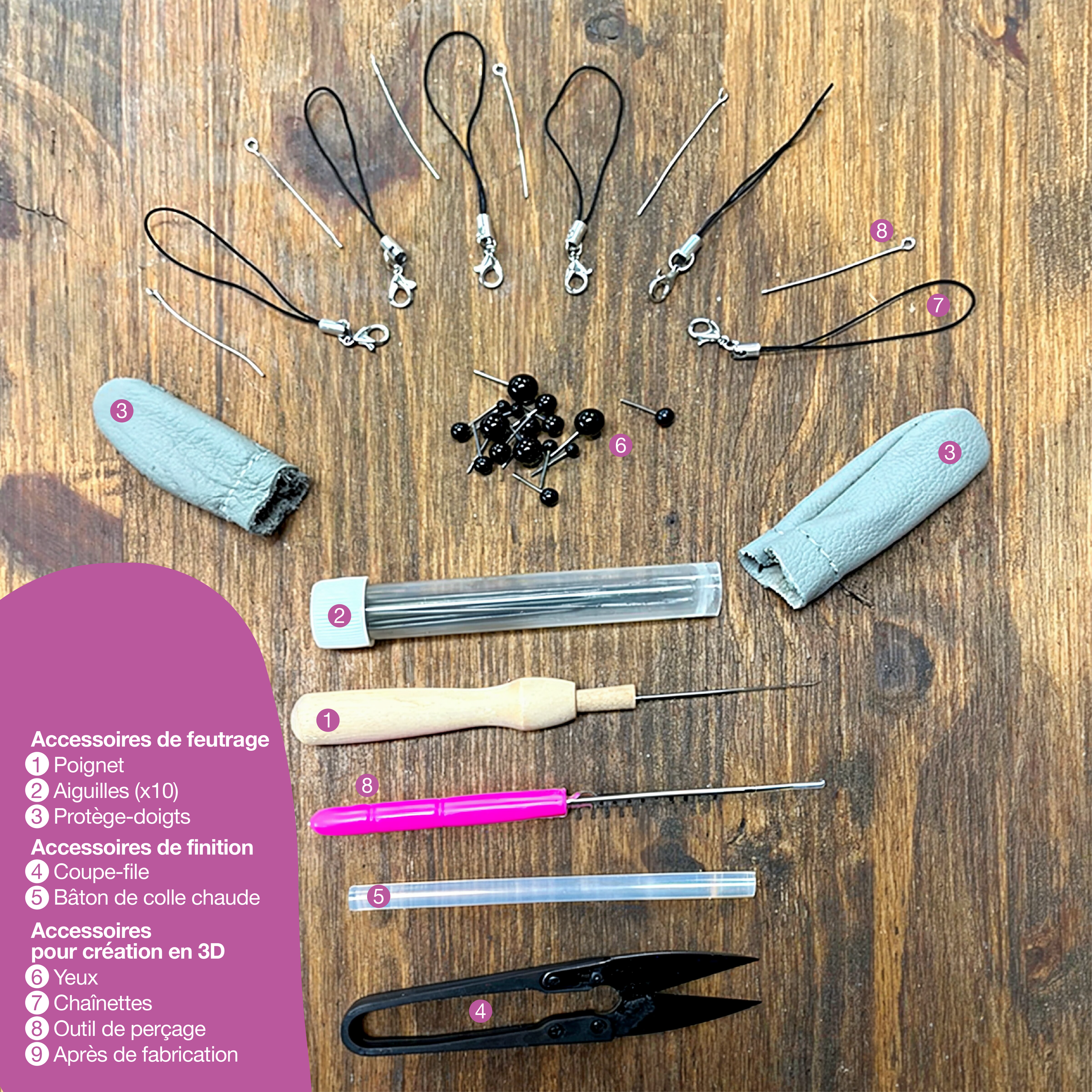 Kit de feutrage à piquer + Tote Bag