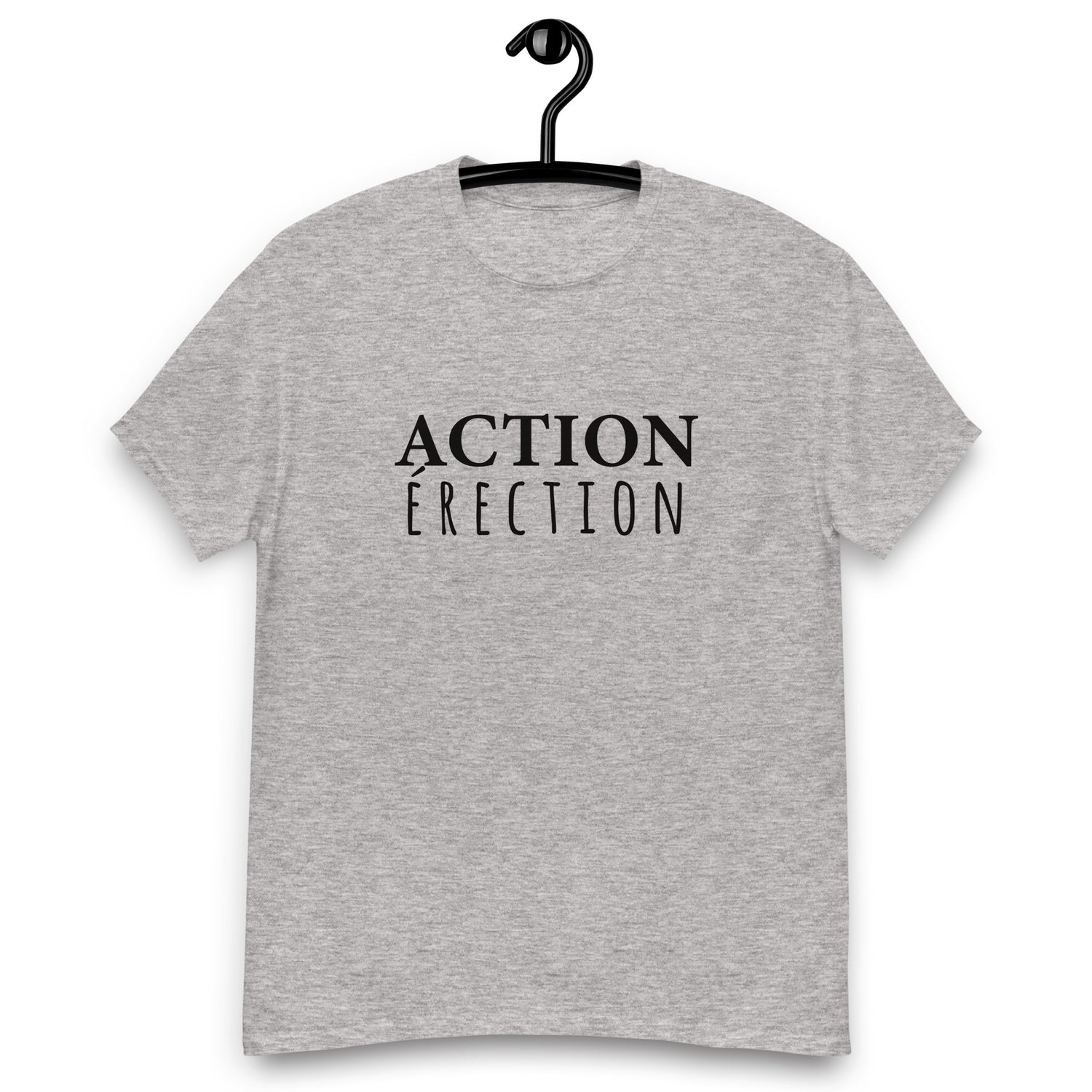 action-erection-tshirt-personnalise-drole-gris-chine