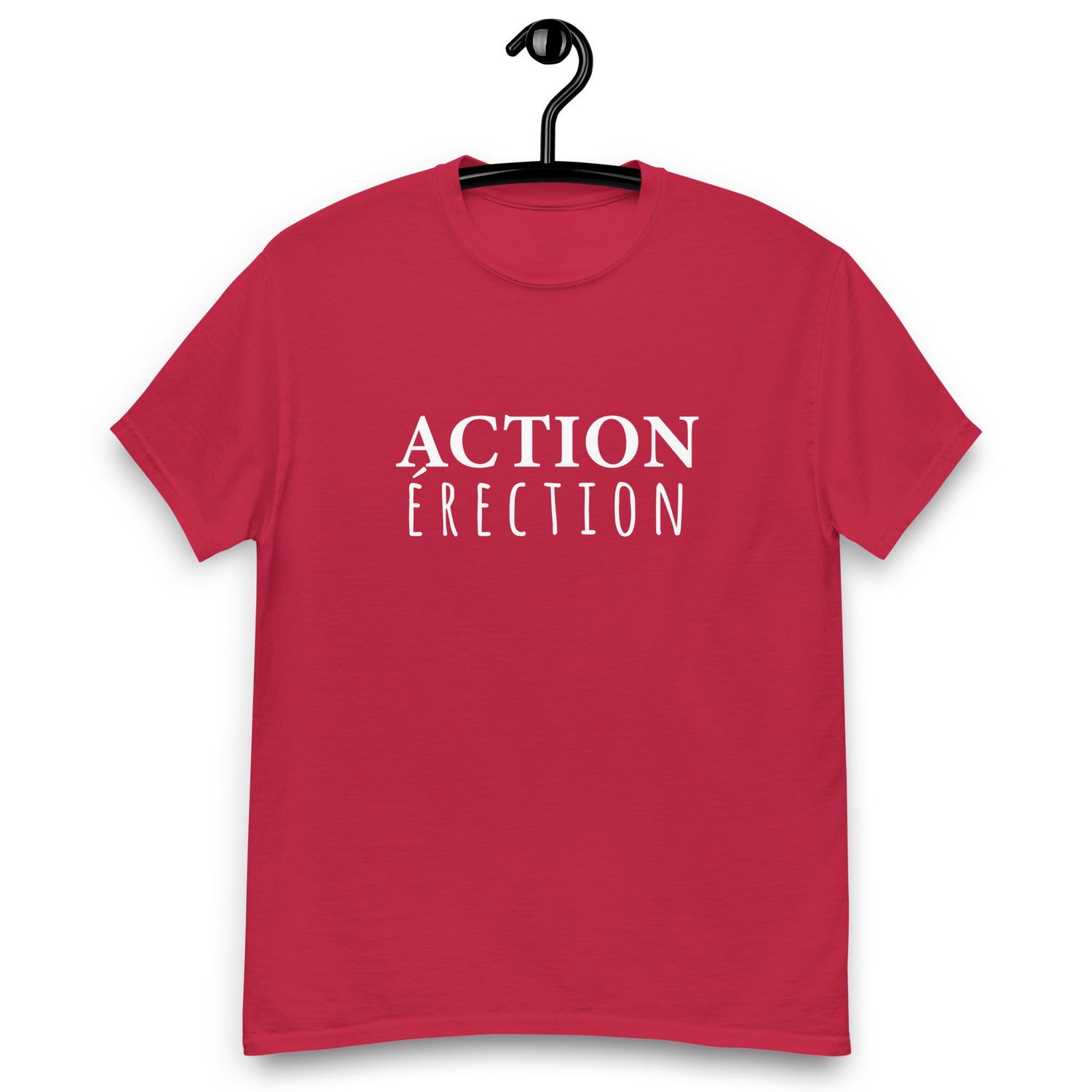 action-erection-tshirt-personnalise-drole-rouge