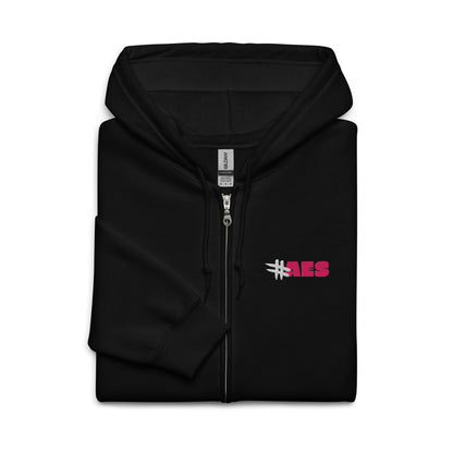 aes-accompagnant-educatif-social-lolo-le-soignant-sweat-zippe-brode-noir-rose