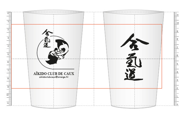 Aikido Caux - Gobelets réutilisable 25 cl